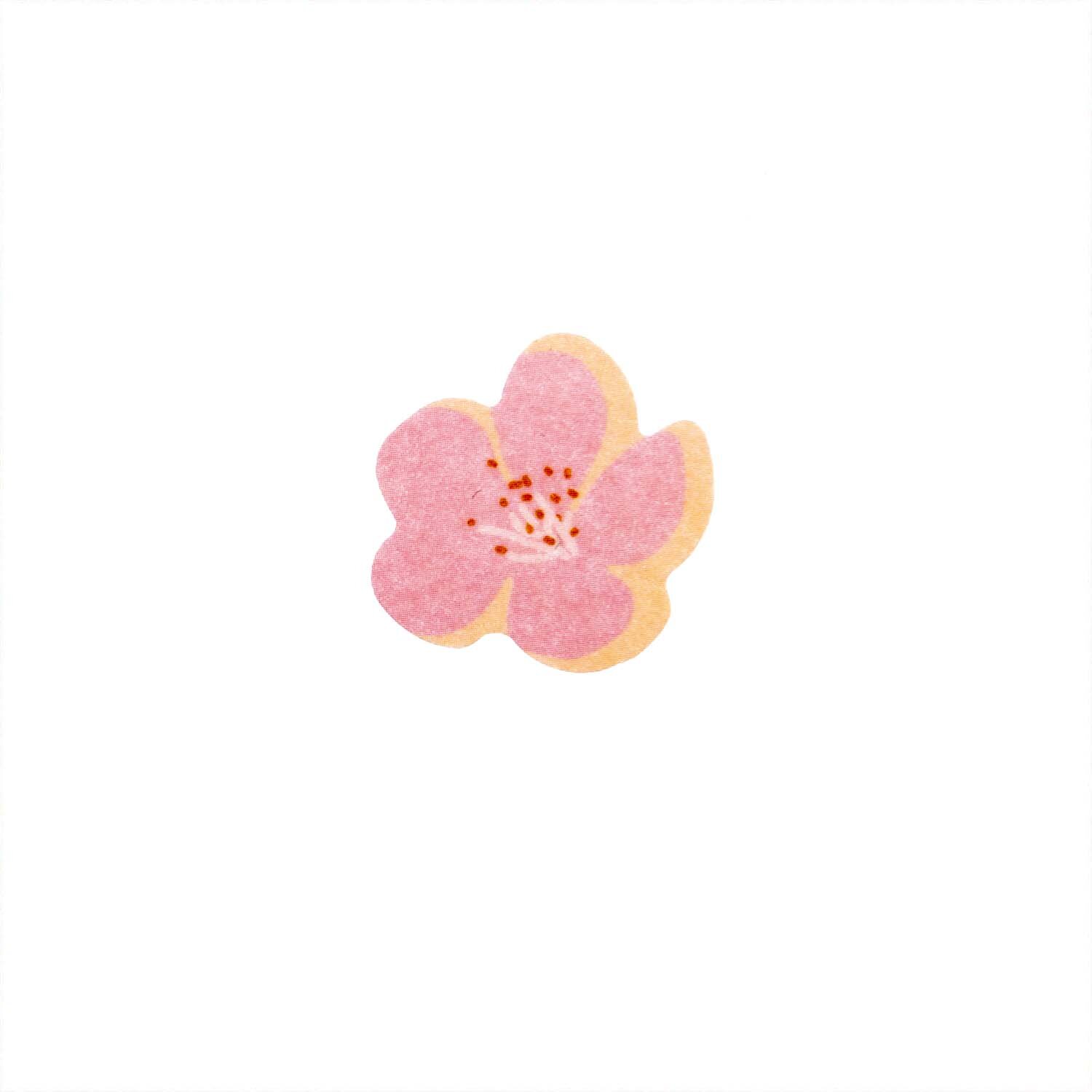 Flower Washi Tape Kirschblüte 200 Sticker zeigt ein rosa Kirschblütenmotiv von Rico Design. Ideal für kreative Projekte.