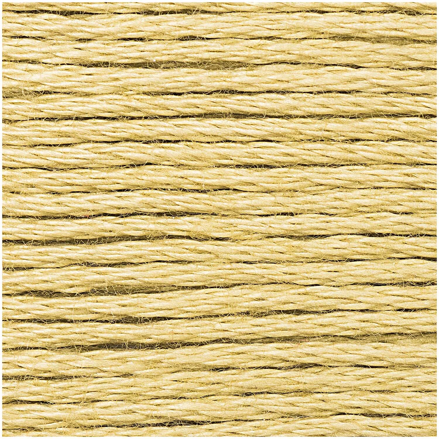 Sticktwist 8m von Rico Design in einem hellen Gelbton, ideal für kreative Stickprojekte.