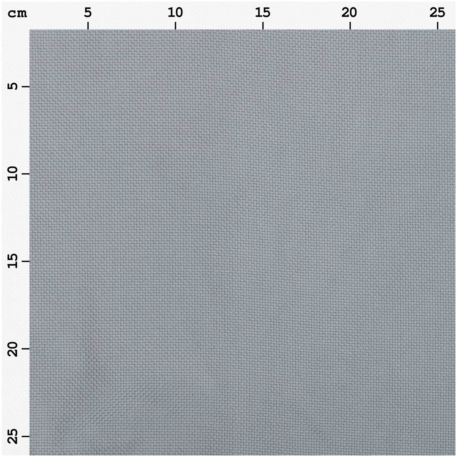 Mönchstoff 4,6 Stiche/cm 50x140cm von Rico Design in Grau, zeigt eine gleichmäßige Webstruktur.