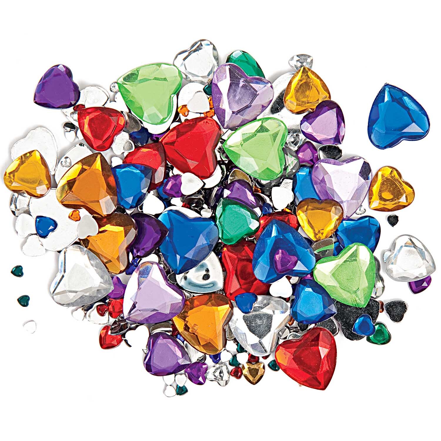 Strass Mix Herz mehrfarbig ca. 450 Stück von Rico Design. Bunte Herz-Strasssteine in verschiedenen Farben.