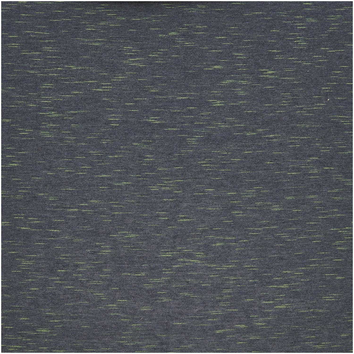 Stoffabschnitt Jersey in dunkel blau und neon grün von Rico Design, ideal für kreative Nähprojekte.