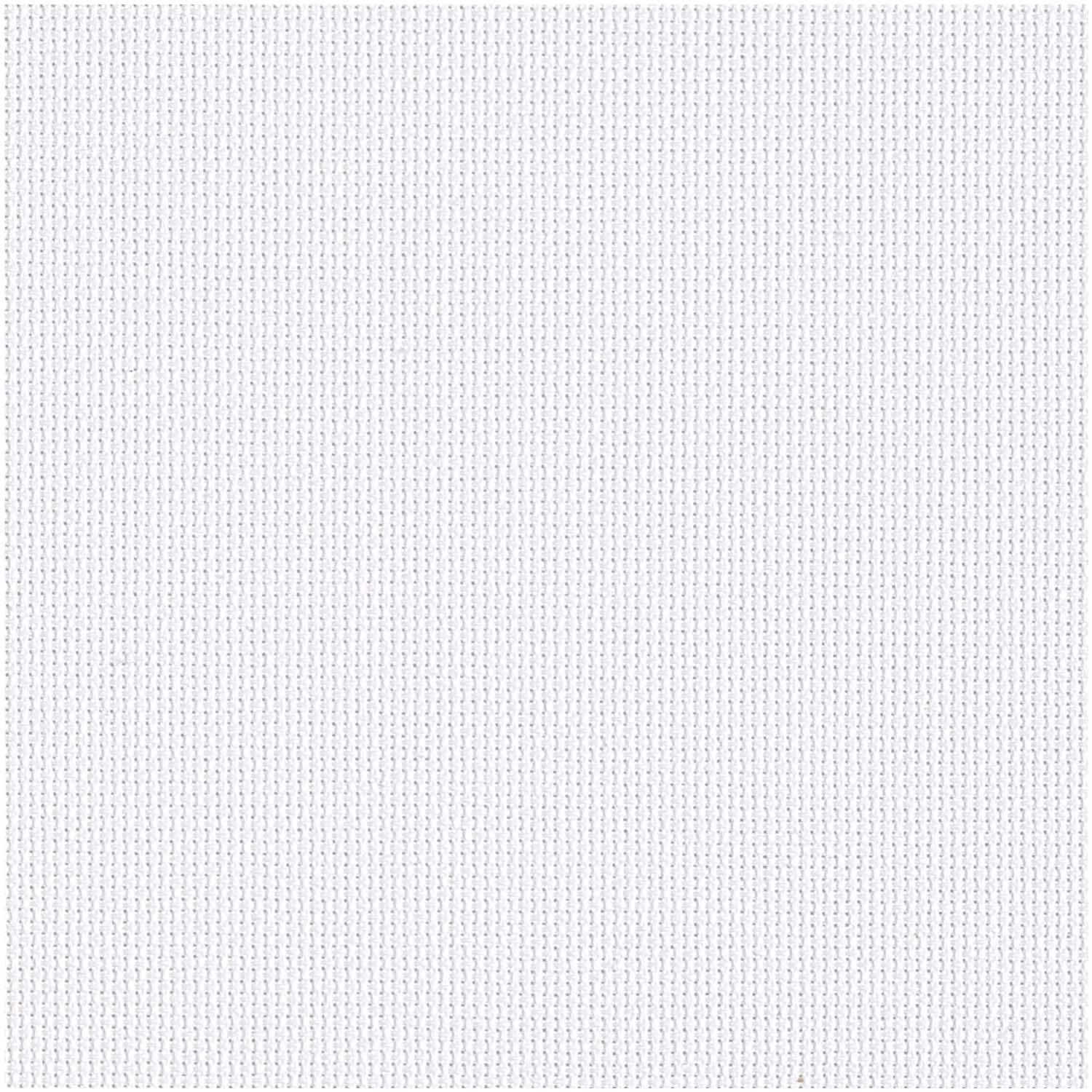 Zählstoff Aida mit 7,2 Stichen pro cm von Rico Design. Weißer Stoff, ideal für Stickprojekte.