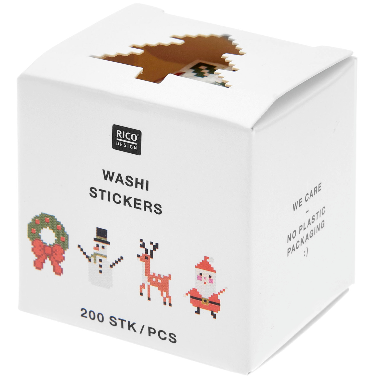 Paper Poetry Washi Sticker Pixel Put a Bow on It 200 Stück von Rico Design