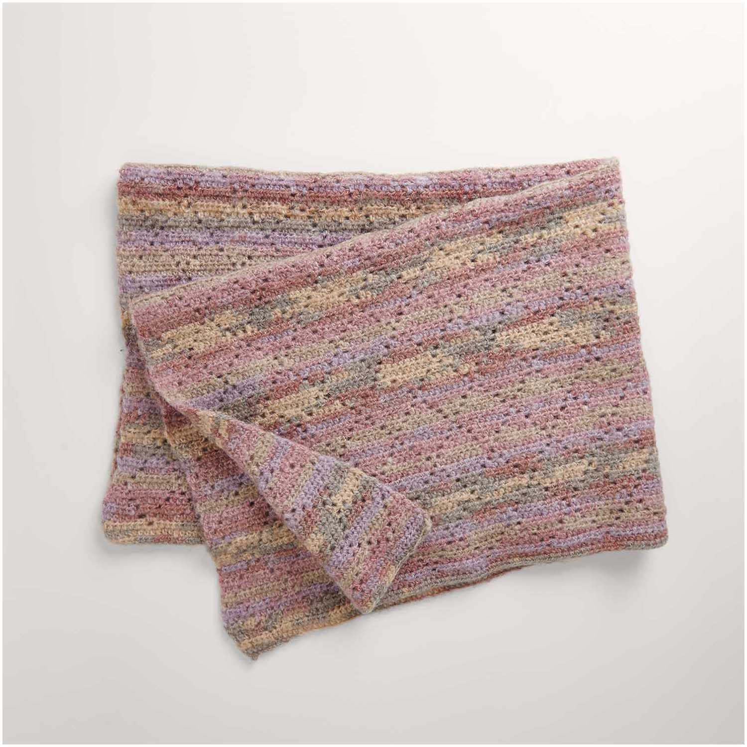 Gestrickte Decke: Modell 06 aus dem Heft Creative Painted Power Special