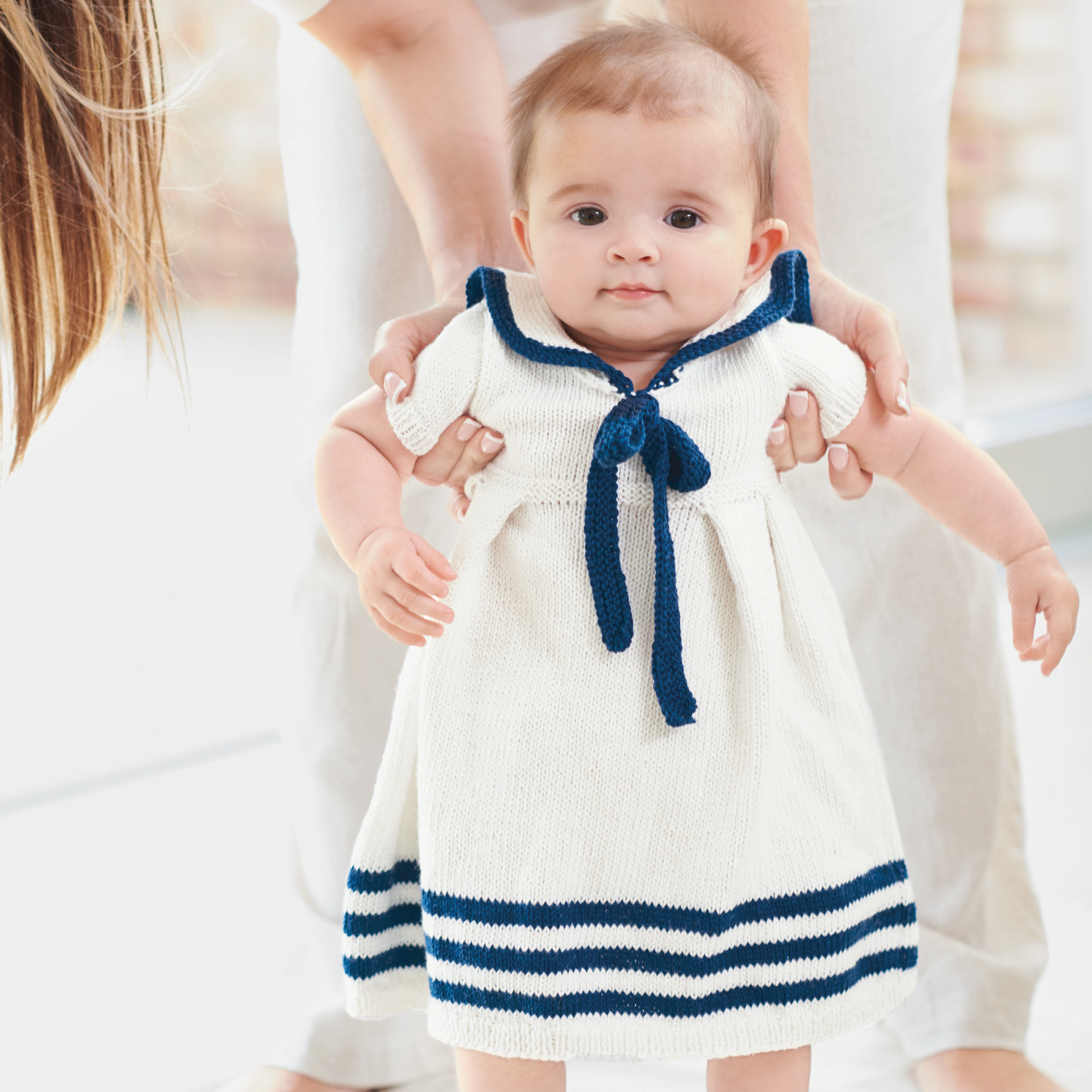 Strickset Kleid Modell 05 aus Baby Nr. 39 von Rico Design