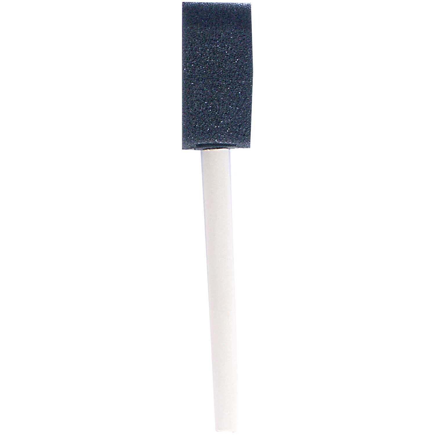Schwammpinsel 5x2,5x14cm von Rico Design mit schwarzem Schwammkopf und weißem Griff, ideal für präzises Malen und Basteln.