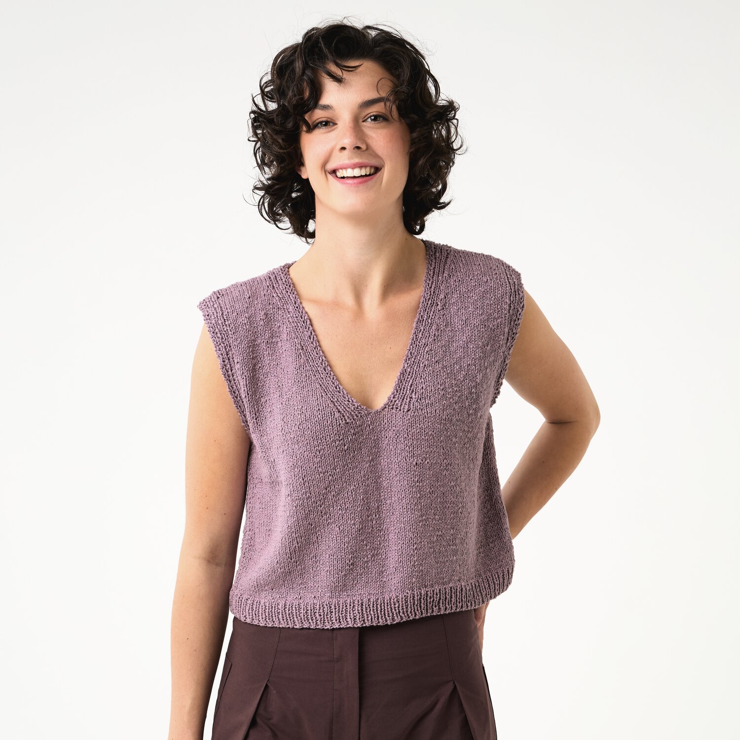 Strickset Top Modell 05b aus Die Neue Masche No. 12 von idee. Creativmarkt