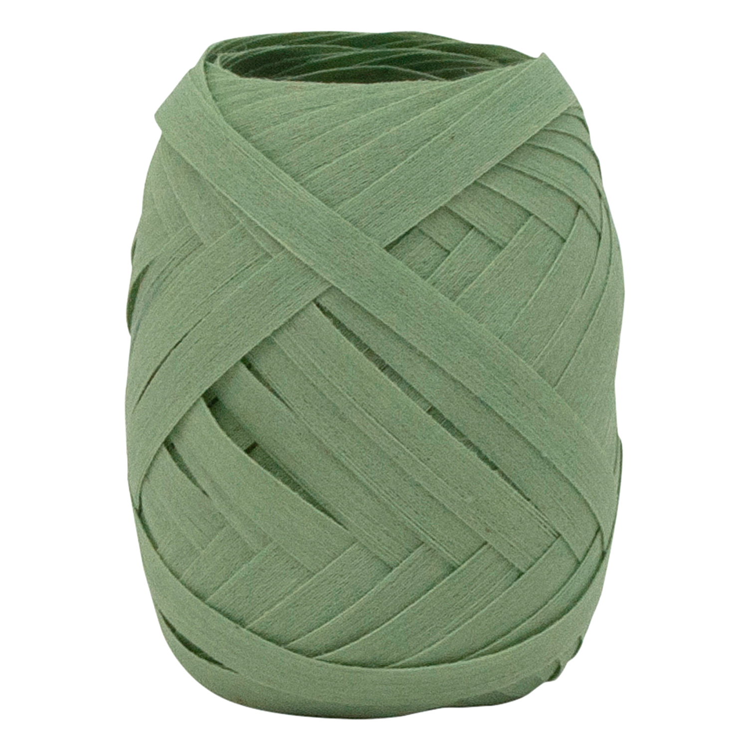 Baumwoll-Ringelband Natur, lindgrün, 5mm x 10m. Ideal für kreative Bastelprojekte.