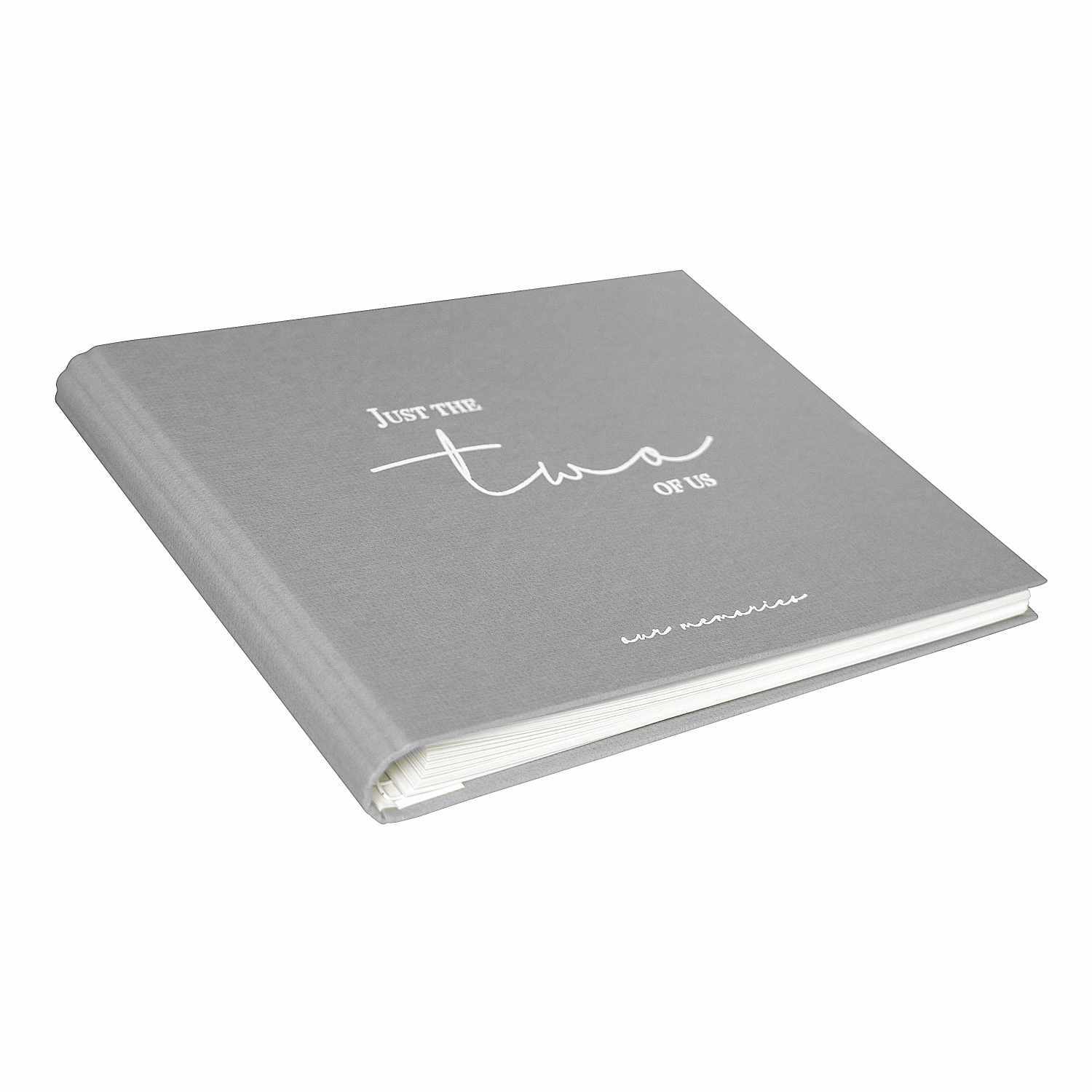 Fotoalbum "Just the Two of Us" in elegantem Silber, 29x23cm, 50 Seiten, von goldbuch.