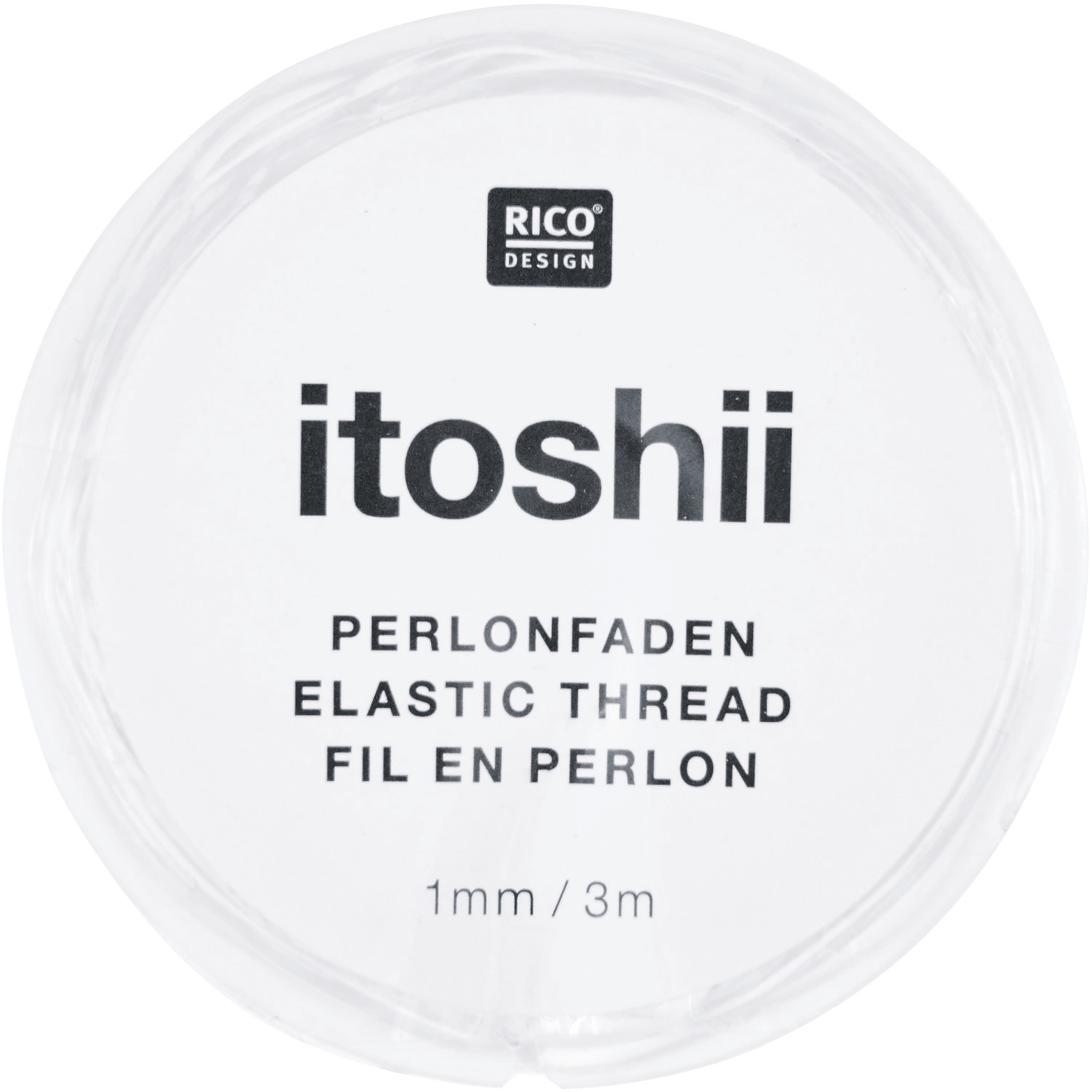itoshii Perlonfaden elastisch transparent 1mm 3m von Rico Design