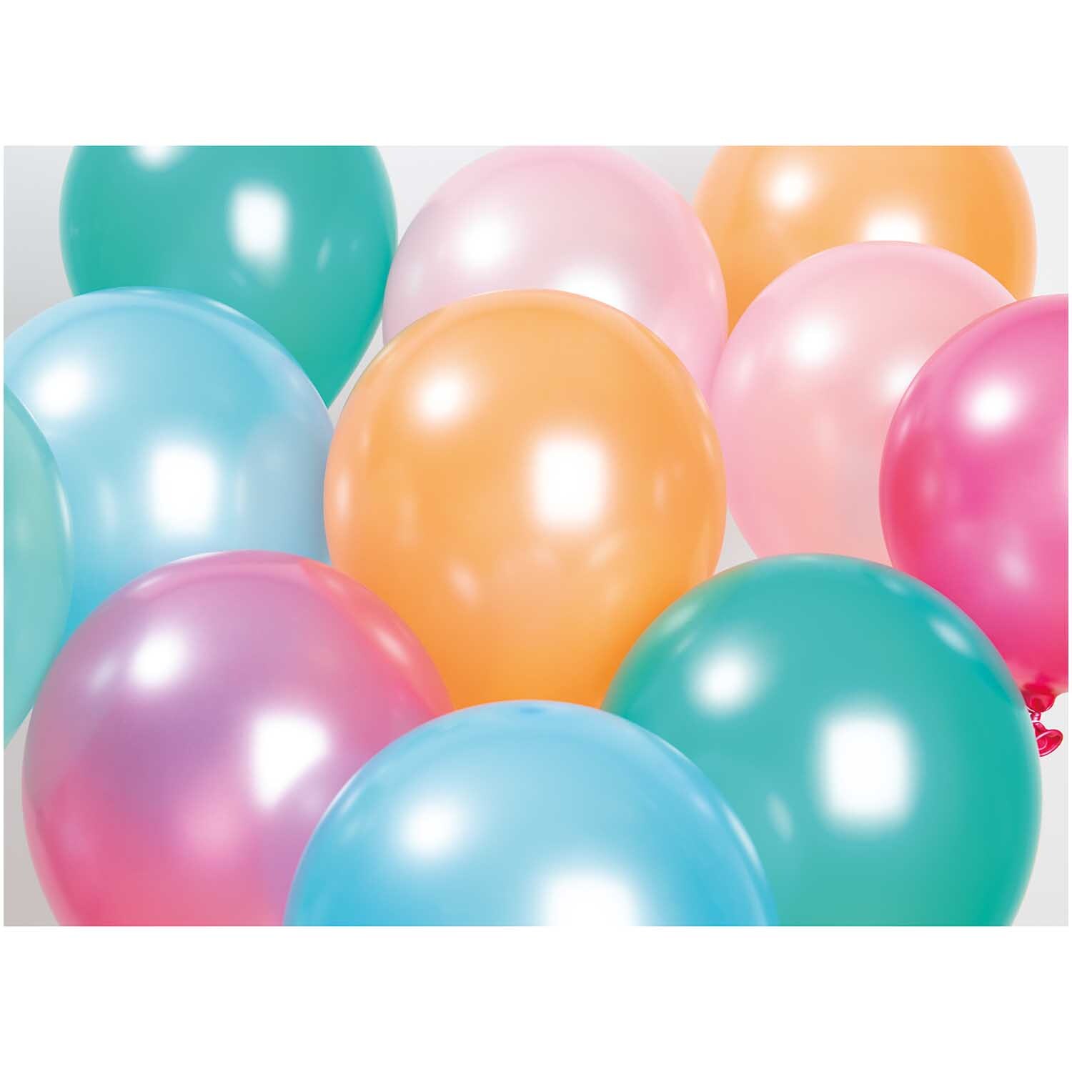 Luftballon Mix pastell matt 30cm 12 Stück zeigt bunte, matte Ballons in Pastelltönen von Rico Design.