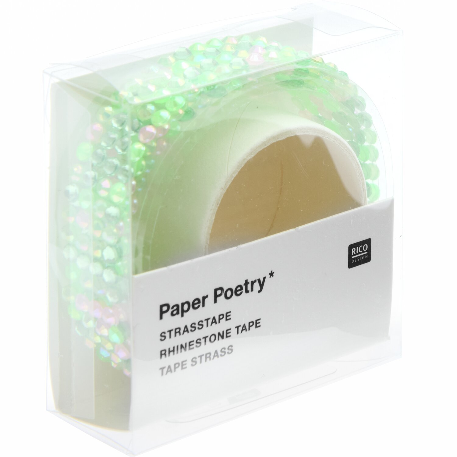 Paper Poetry Strasstape Lila/Grün 1,9x50cm von Rico Design