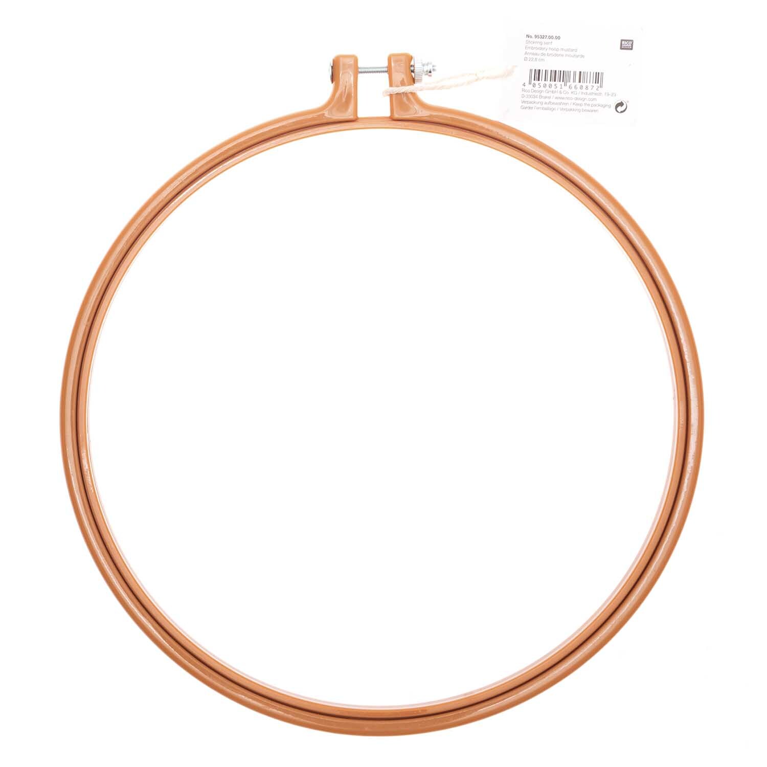 Stickring aus Kunststoff senf 22,8cm von Rico Design
