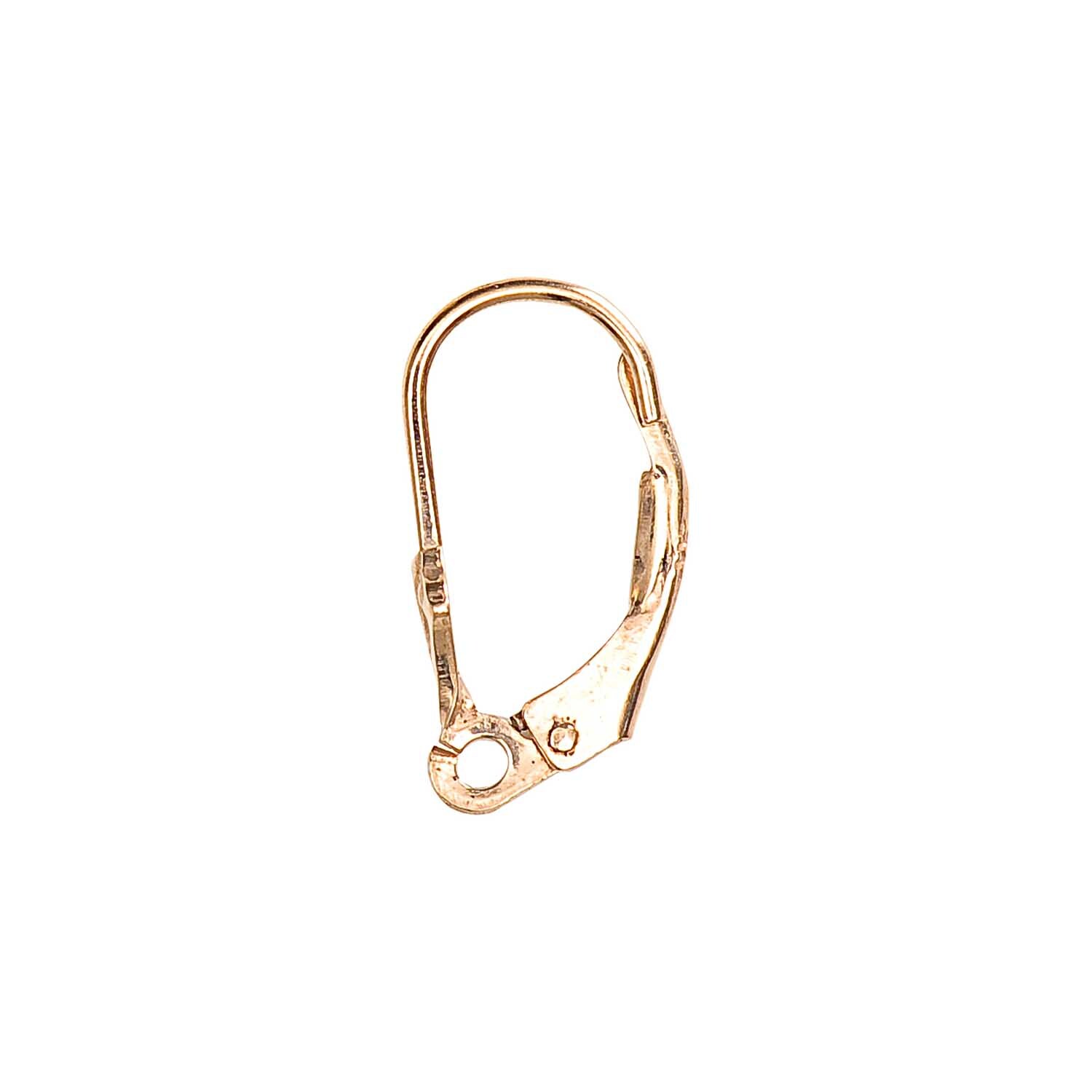 Brisur vergoldet 925er Silber von Rico Design, zeigt eine elegante, goldene Ohrringfassung.