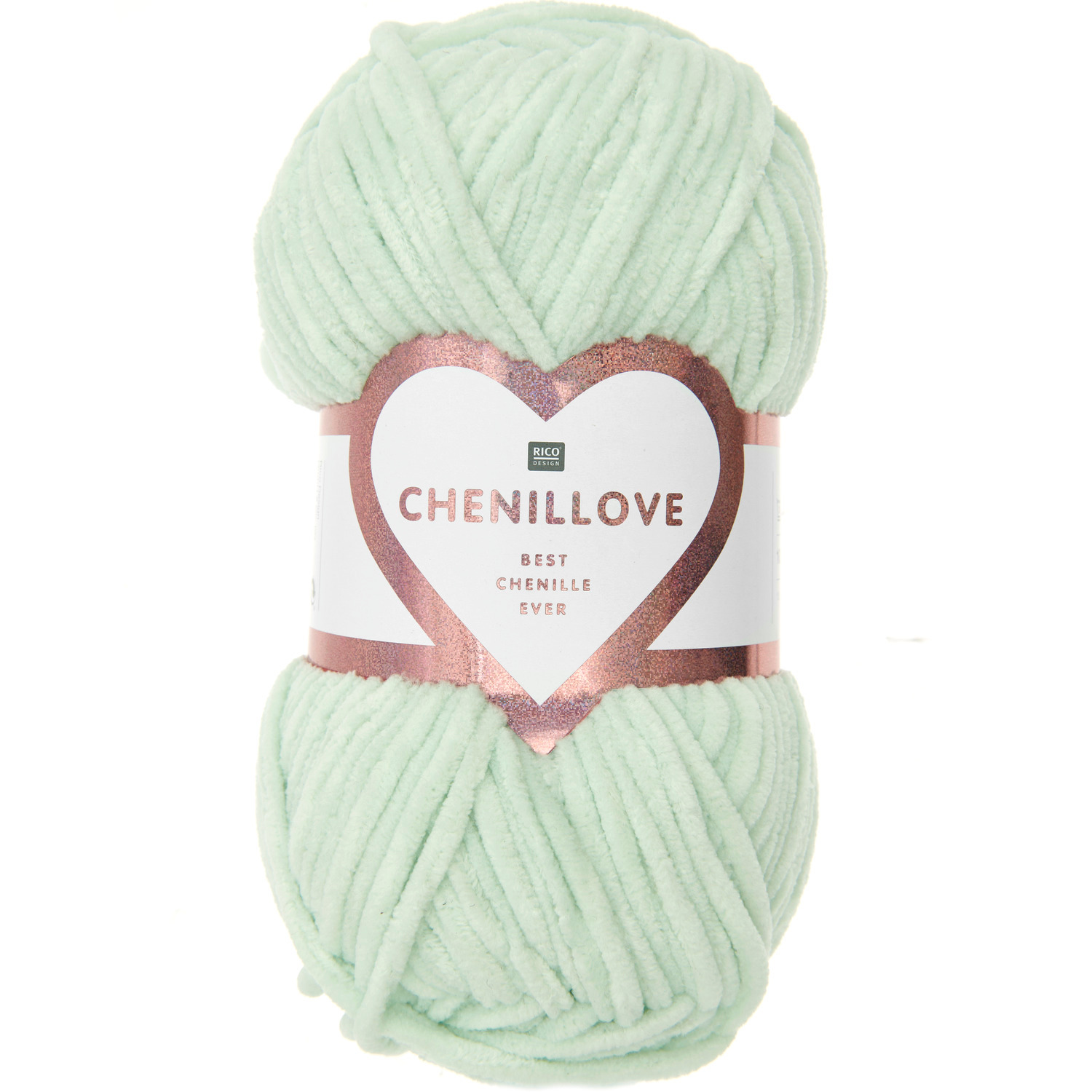 Creative Chenillove Häkelset Baby Dinosaur Modell 01: Weiches Garn in Mint von Rico Design, ideal für kreative Häkelprojekte.