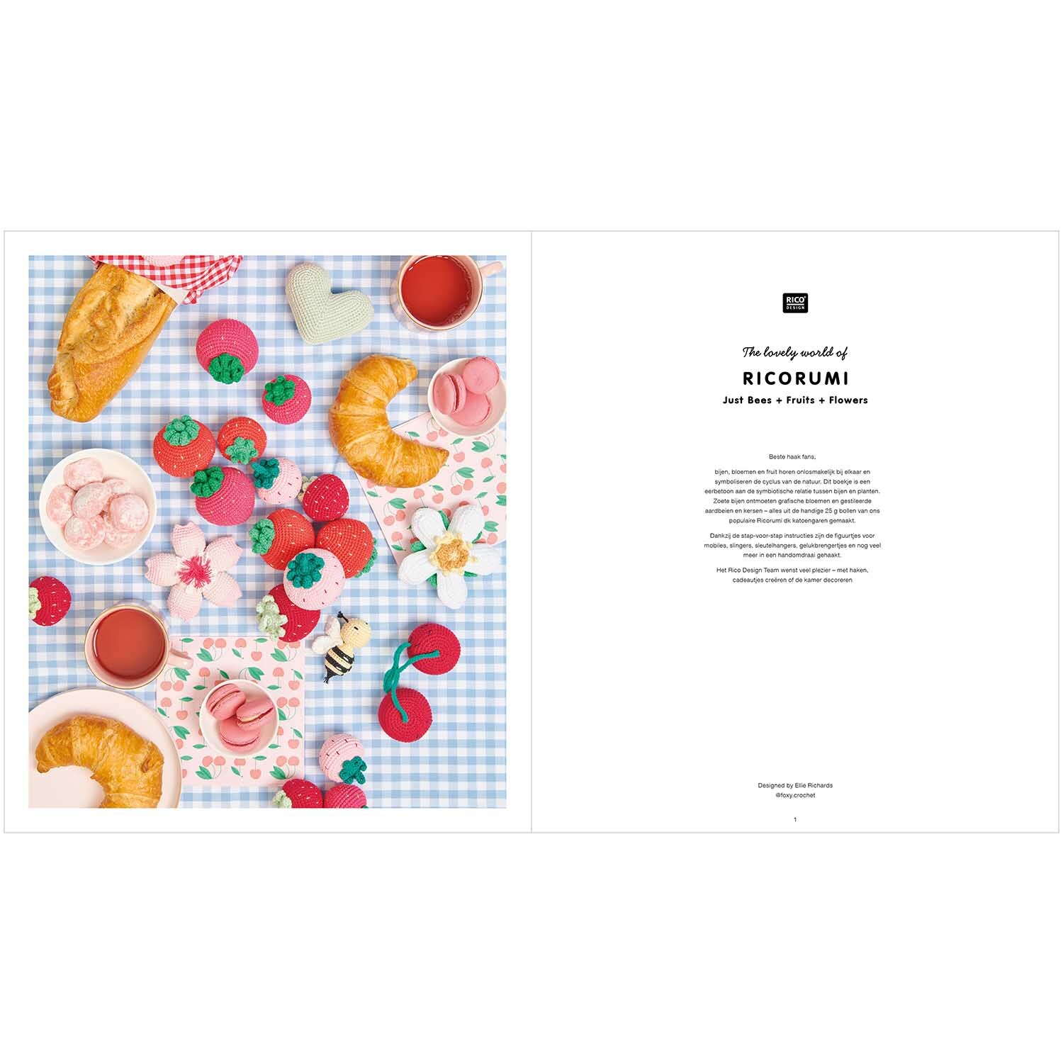 Ricorumi Just Bees + Fruits + Flowers niederländisch von Rico Design