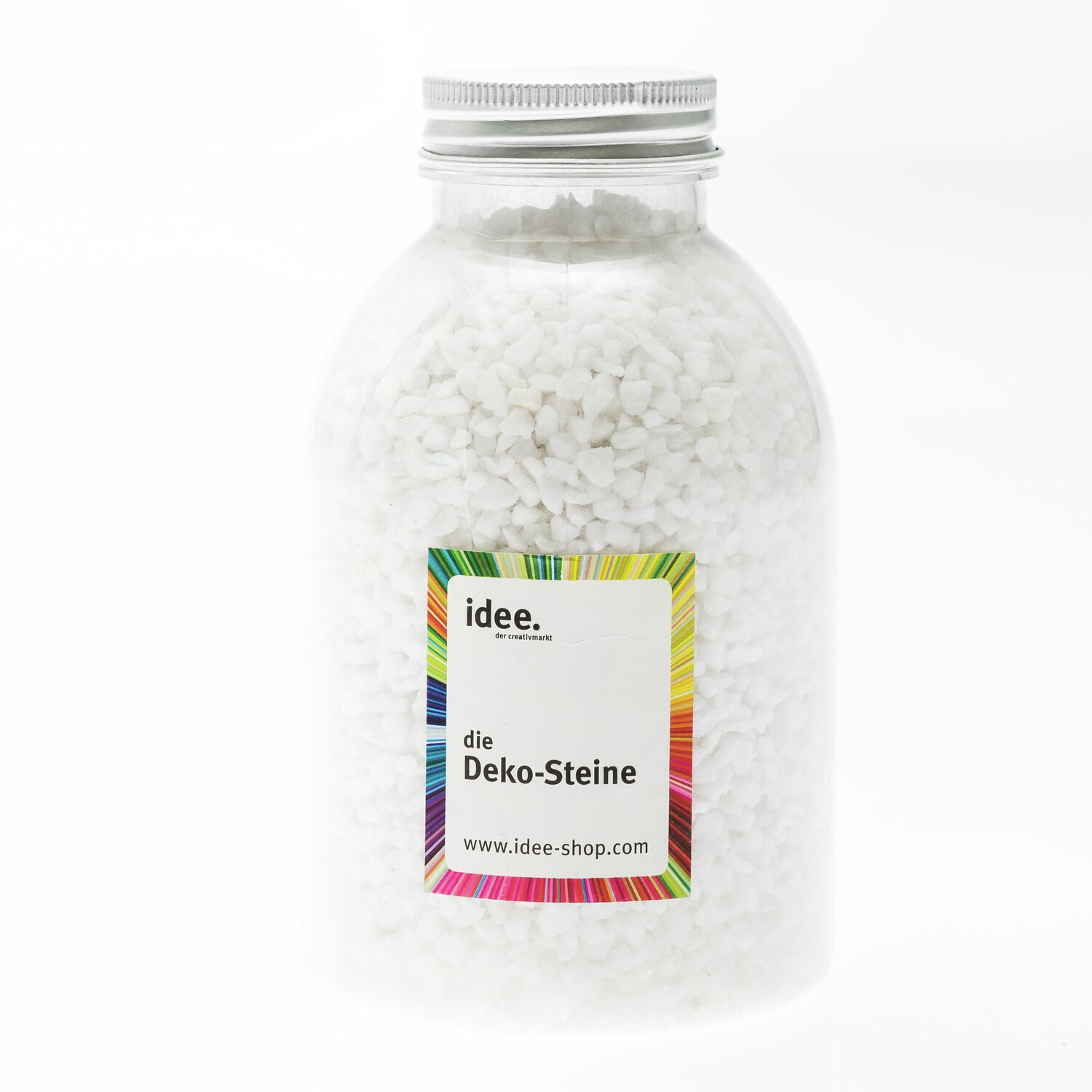 Dekosteine 810g Farbe Weiß von idee. Creativmarkt 