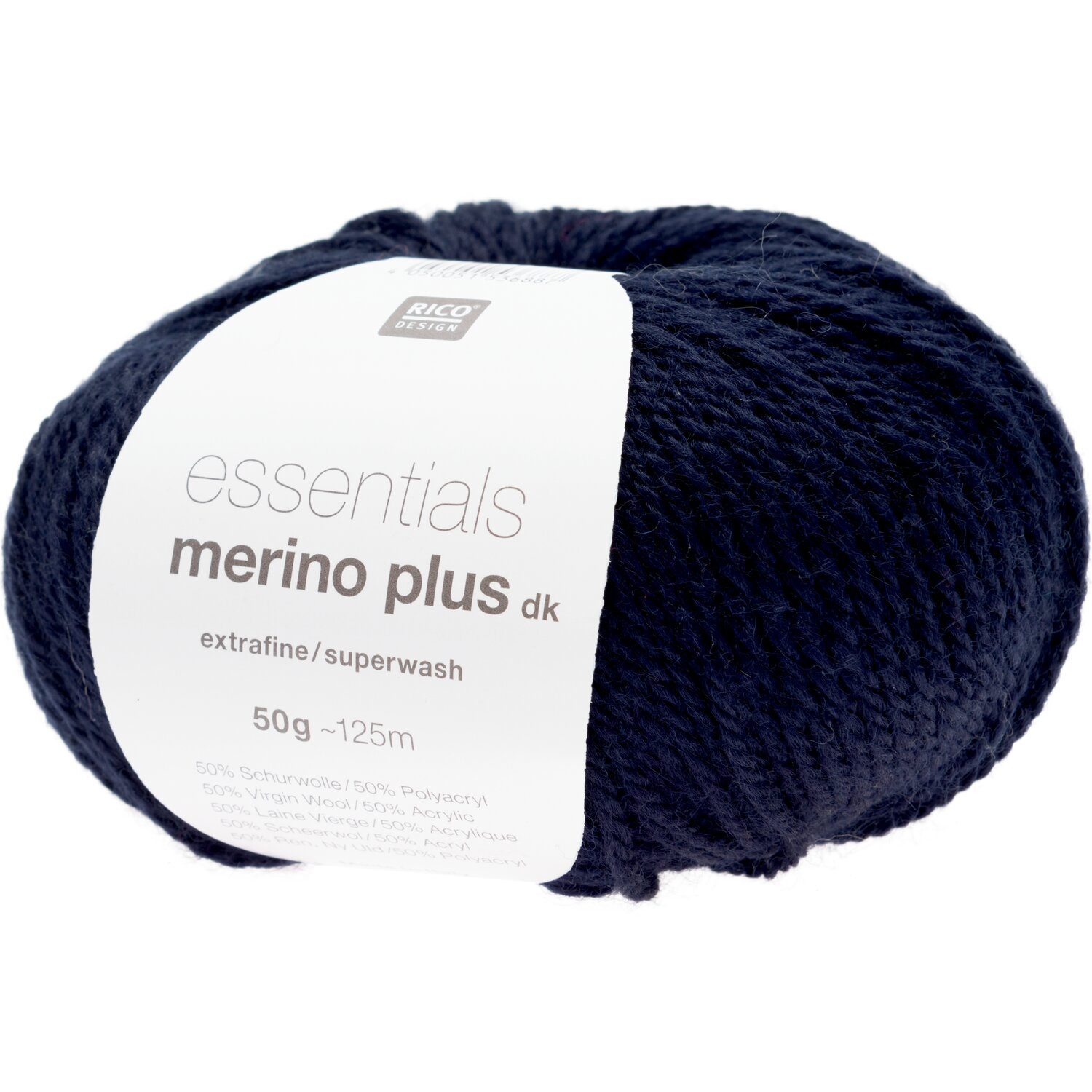 Essentials Merino Plus dk 50g 125m Farbe Nachtblau von Rico Design