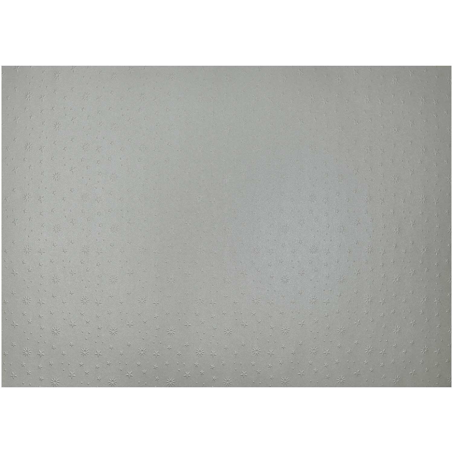 Prägekarton Sterne 50x70cm 220g/m² Farbe Silber von Max Bringmann 