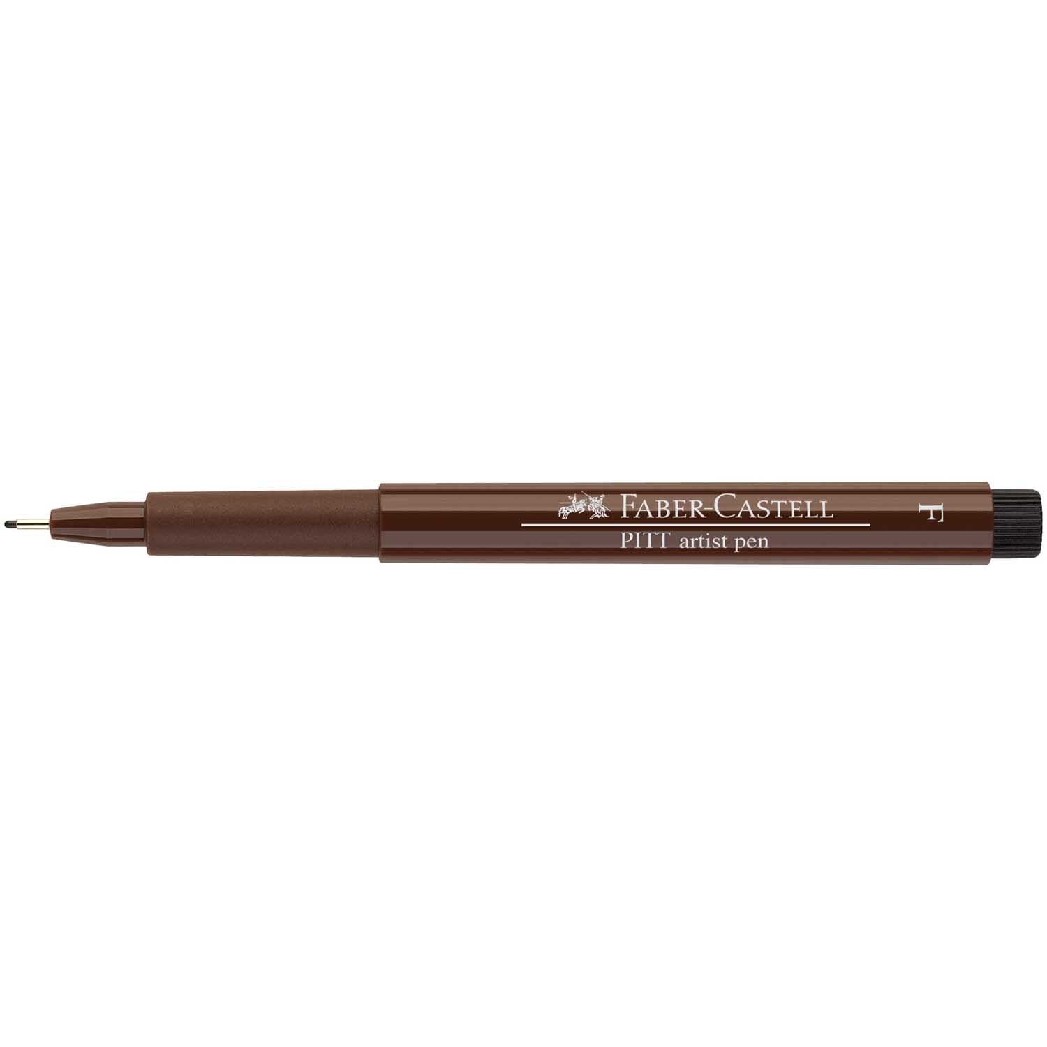 PITT artist pen fine von Faber Castell in Sepia Dkl., ideal für präzises Zeichnen und Skizzieren.