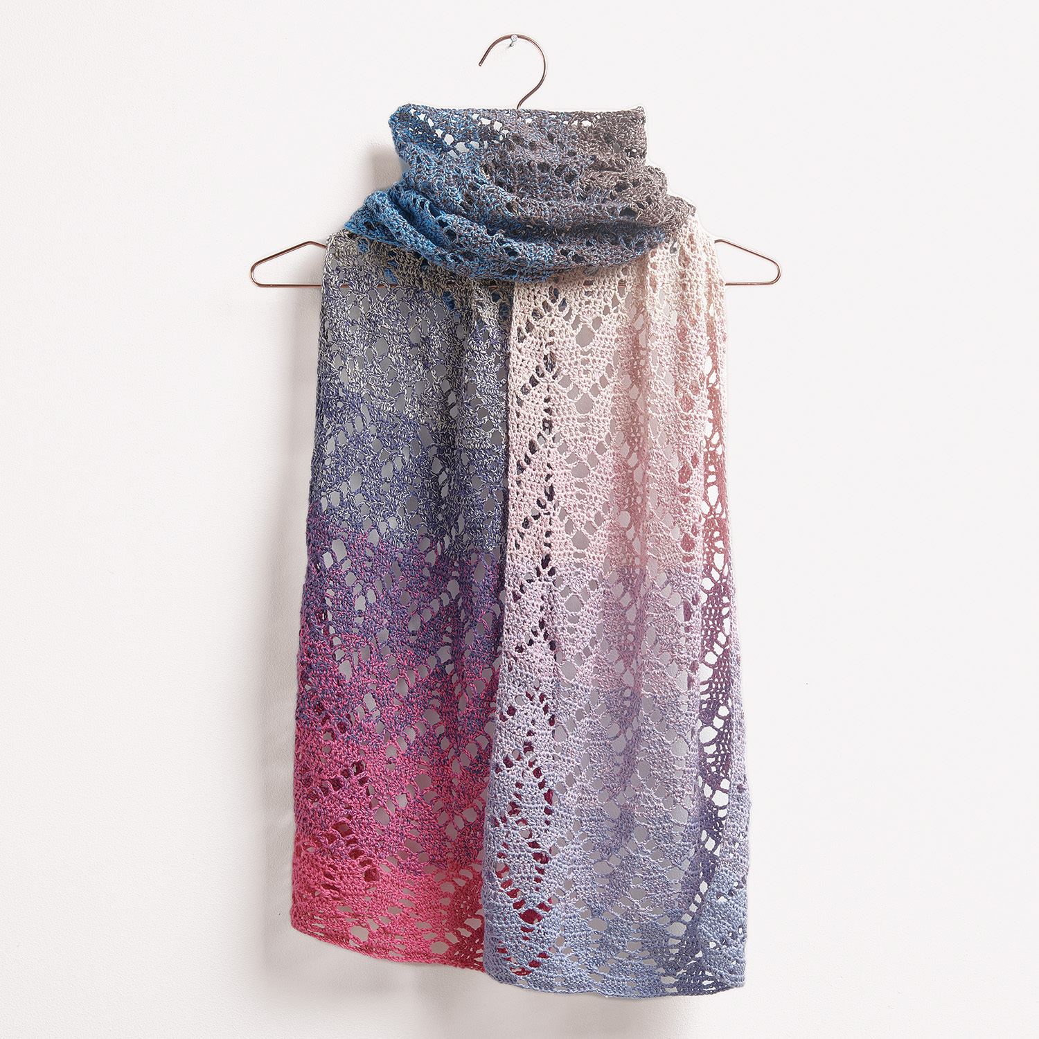 Häkelanleitung Tuch aus Creative Cotton Dégradé Lucky 8 von Rico Design