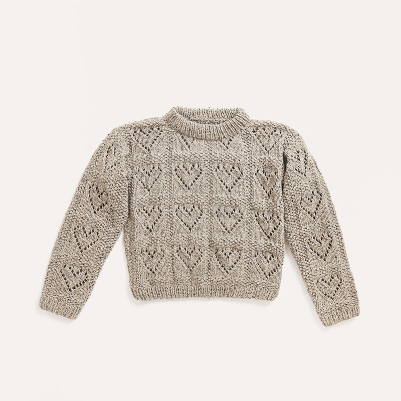 Gestrickter Kinderpullover: Modell 06 aus dem Heft Trachten Special I mog di