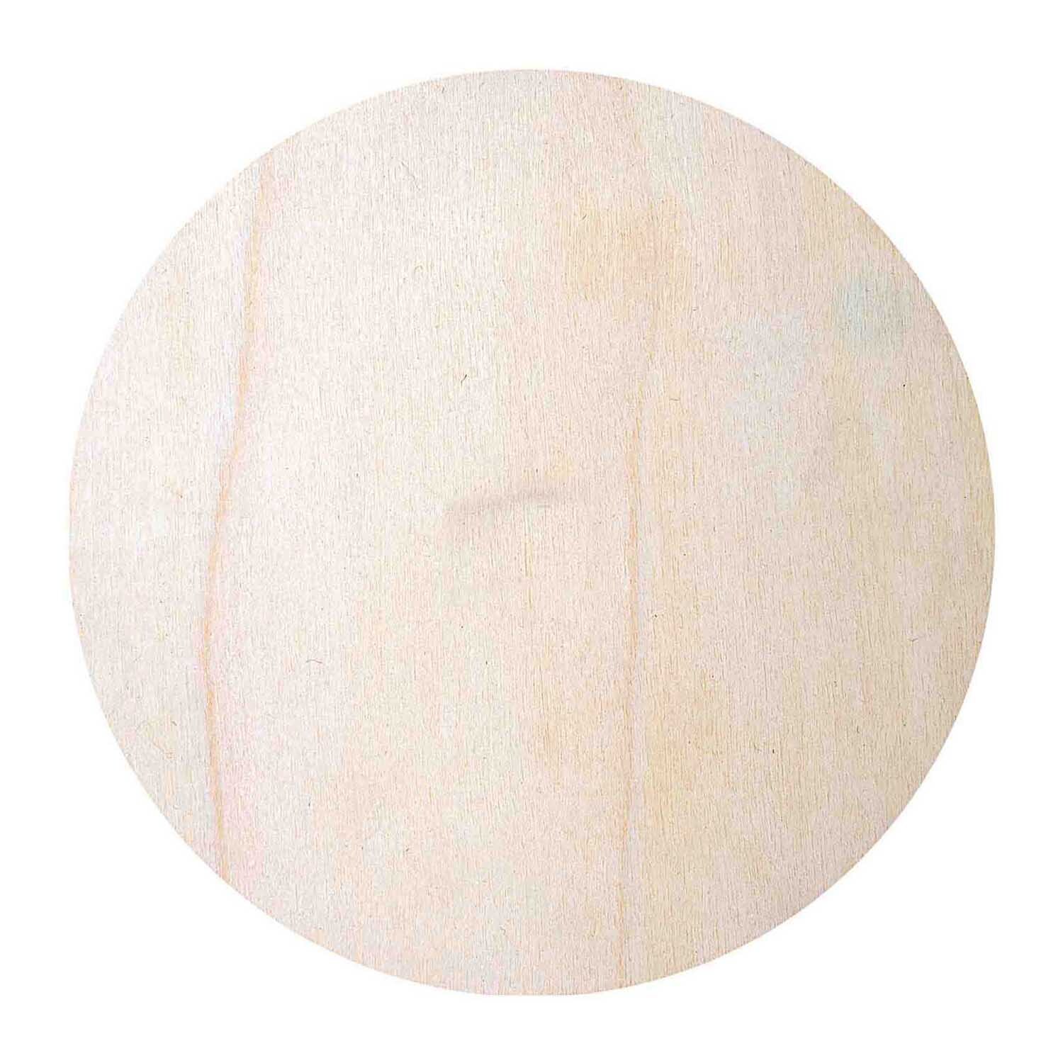 Holzscheibe 9,5cm 3 Stück von Rico Design, natürliche runde Holzscheibe, ideal für Bastelprojekte.