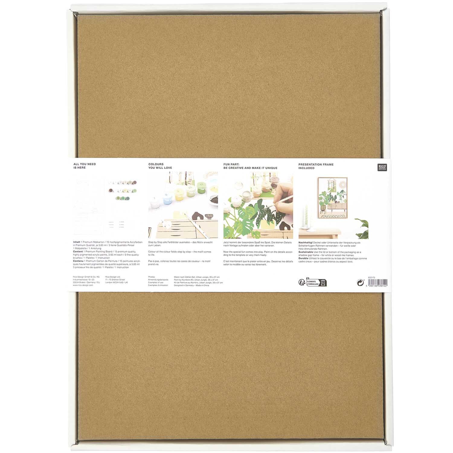 Rico Design Malen nach Zahlen Urban Jungle 26x37cm von Rico Design