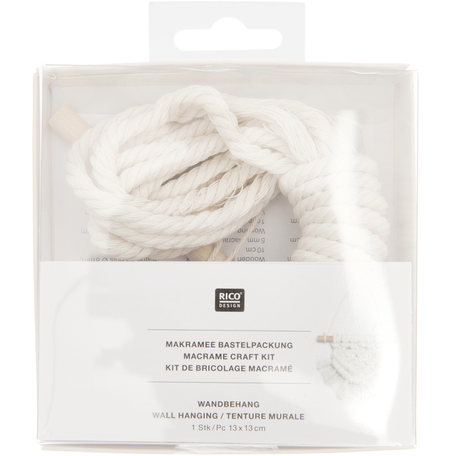 Makramee Set Wandbehang  13x13cm von Rico Design