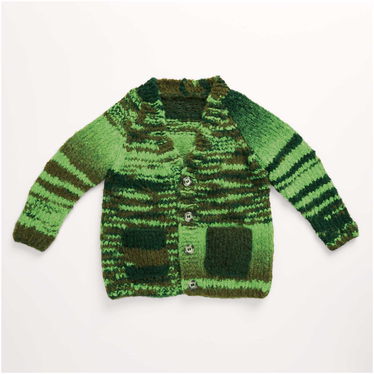 Gestrickter Cardigan: Modell 20 aus dem Heft Rico Kids 12