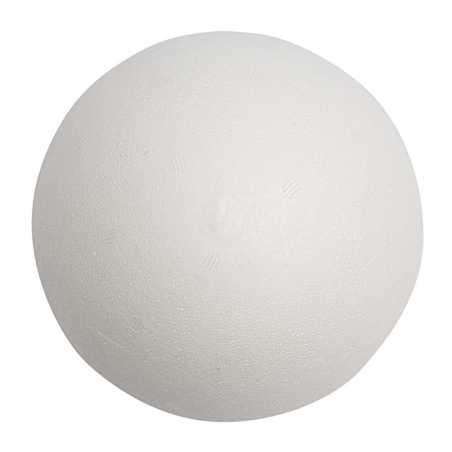 Polystyrol Kugel 20cm von Rico Design, weiße Oberfläche, ideal für kreative Bastelprojekte.