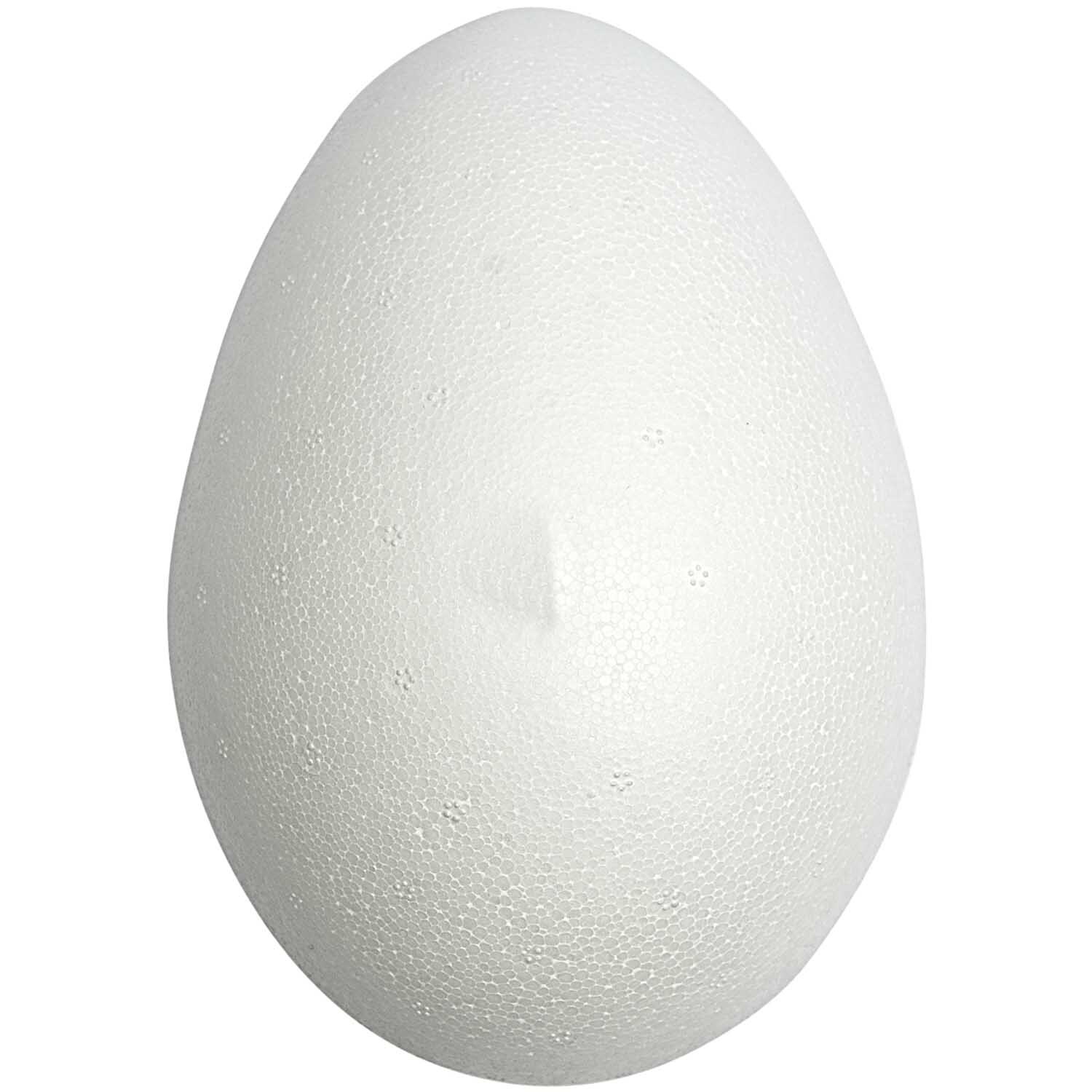Polystyrol Ei 4,5 cm 9 Stück: Weißes Ei aus Polystyrol von idee. Creativmarkt, ideal für Bastelprojekte.