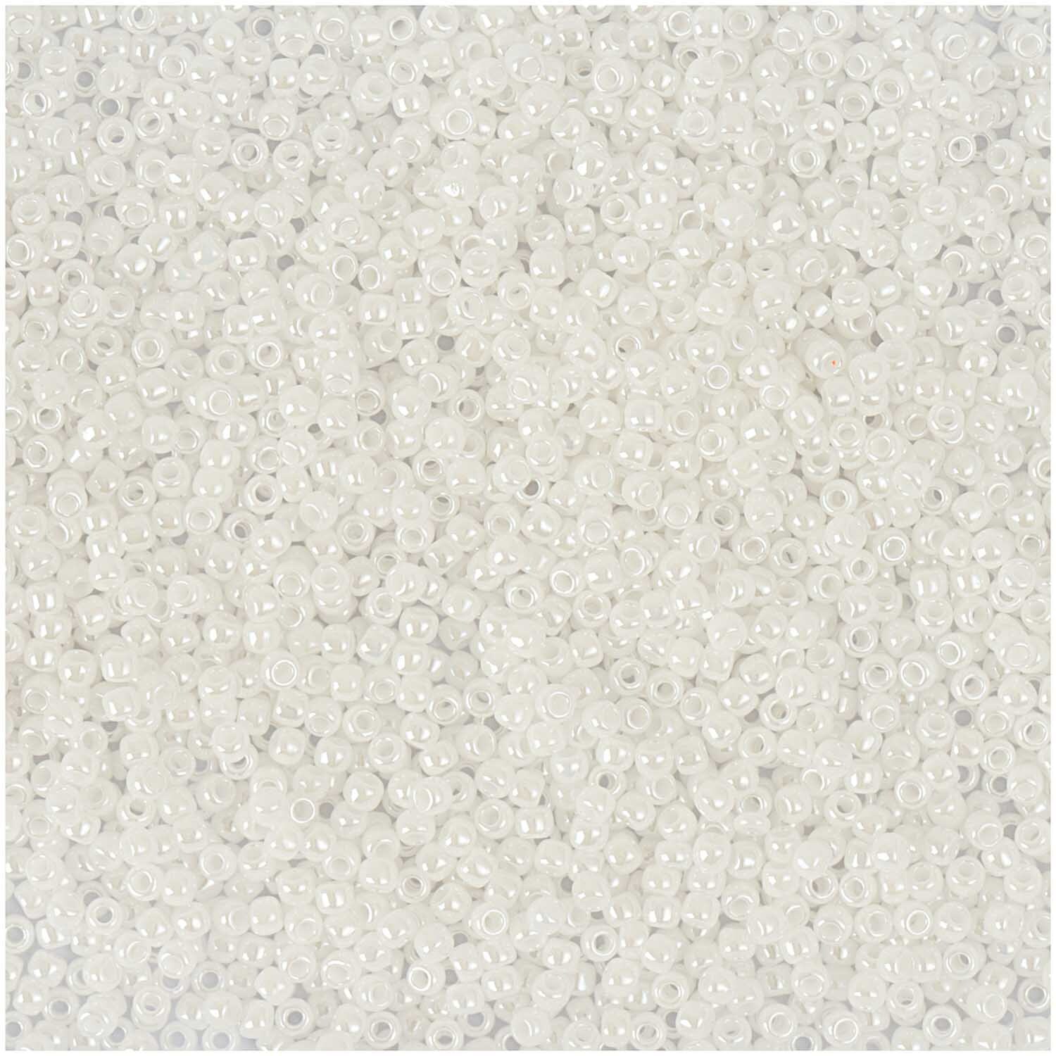 itoshii bead Perlen 2,2mm 12g von Rico Design in Weiß Opak, ideal für Schmuckherstellung.