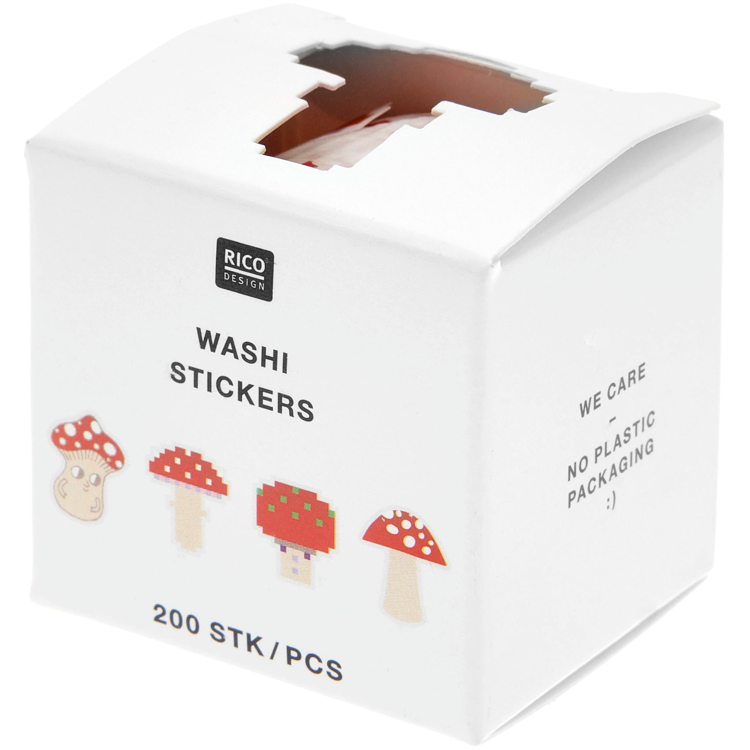 Paper Poetry Washi Sticker Big Reds 200 Stück von Rico Design