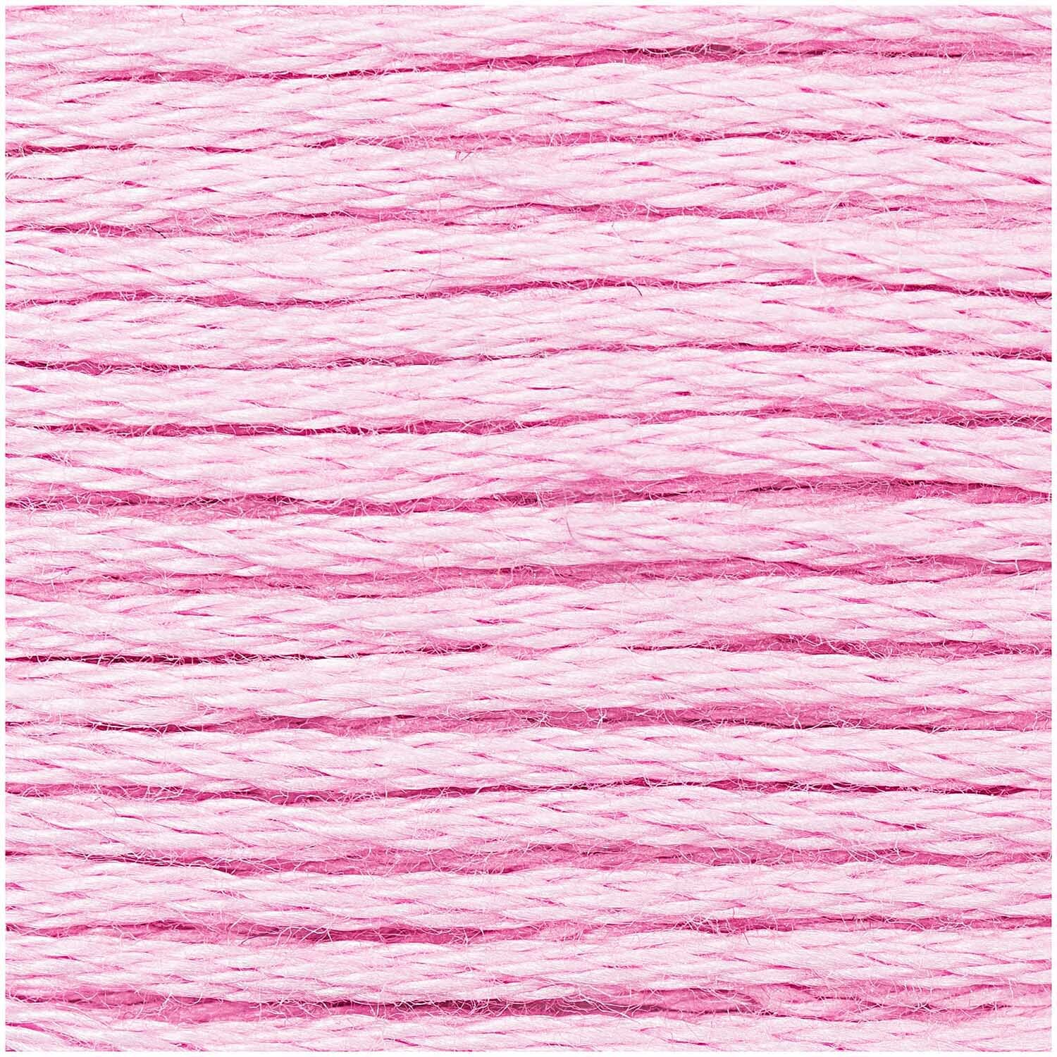 Sticktwist 8m von Rico Design in zartem Rosa, ideal für Stickprojekte und Handarbeiten.