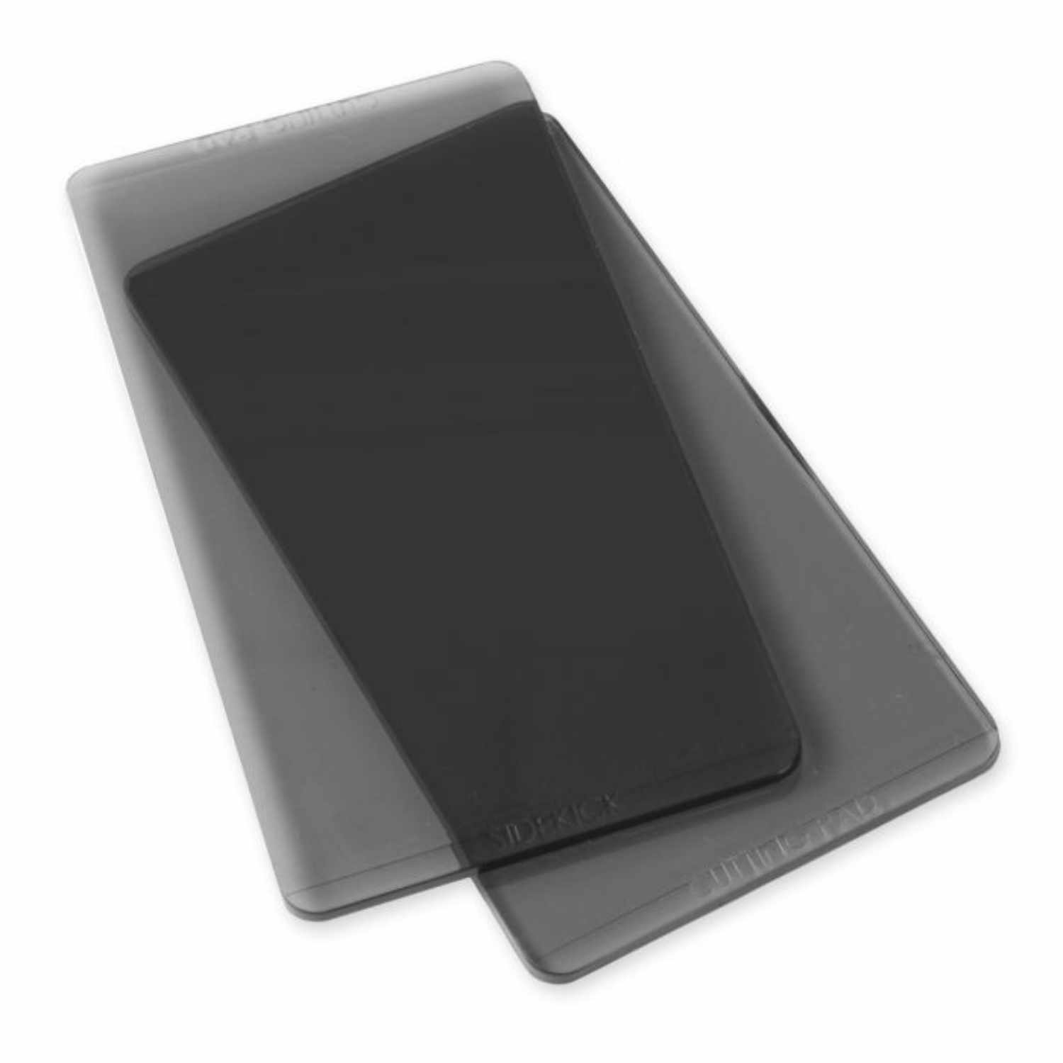 Sidekick Accessory Cutting Pads: Zwei schwarze Schneideplatten von Sizzix, ideal für präzises Basteln.