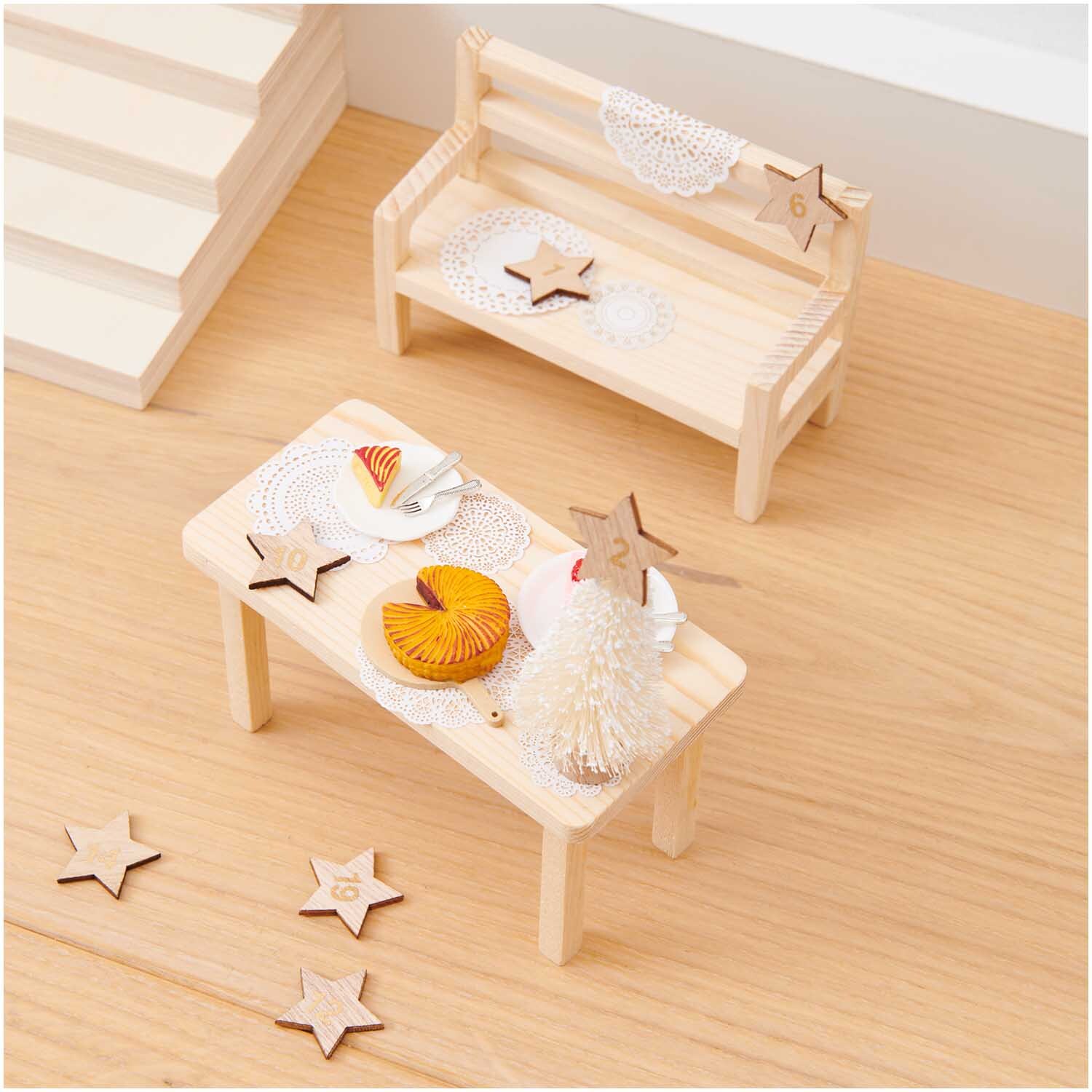 Miniatur Kuchen Set 6-teilig von Rico Design