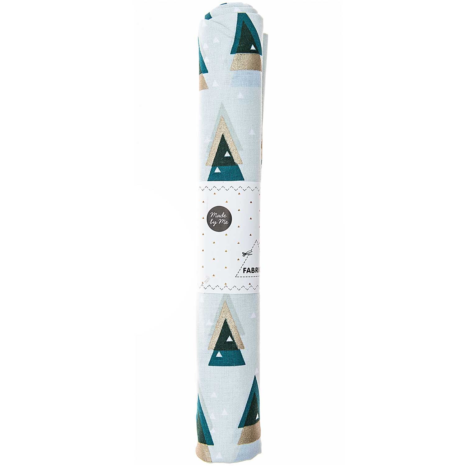 Druckstoff grafische Tanne mint-gold 50x140cm von Rico Design