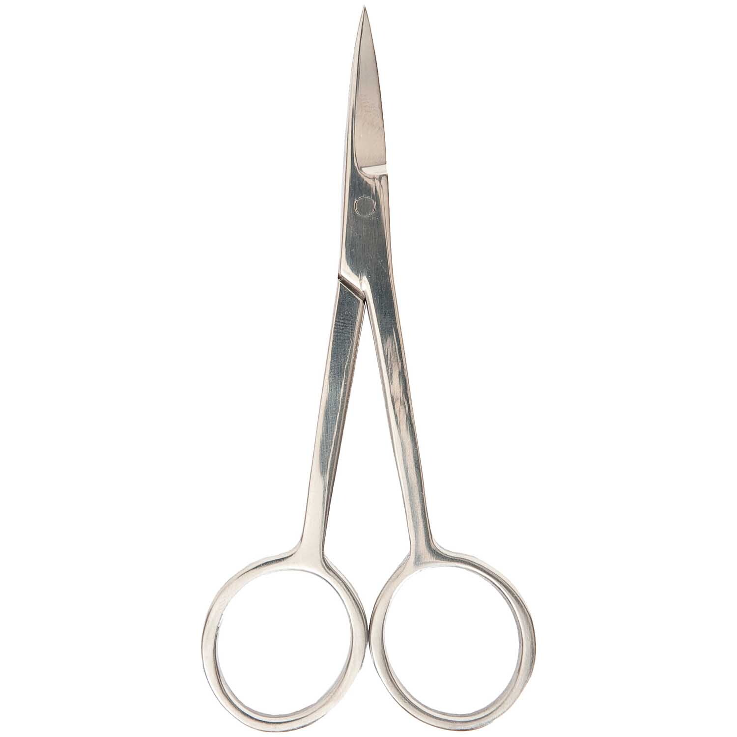 Präzisionsschere 10,5cm von Rico Design, silbern, mit scharfen Klingen und ergonomischen Griffen. Ideal für präzises Schneiden.
