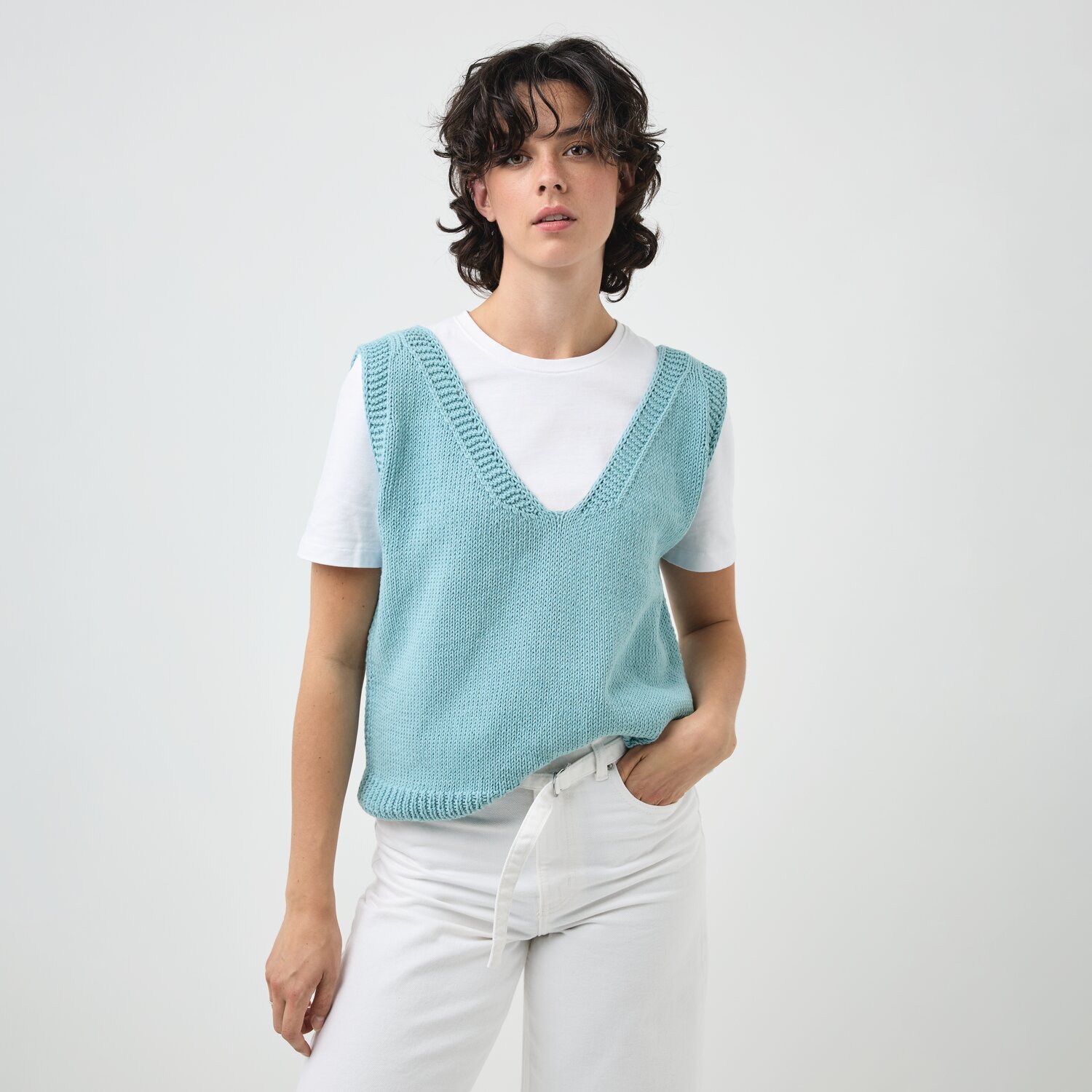 Strickset Top Modell 23 aus Die Neue Masche No. 12 von idee. Creativmarkt