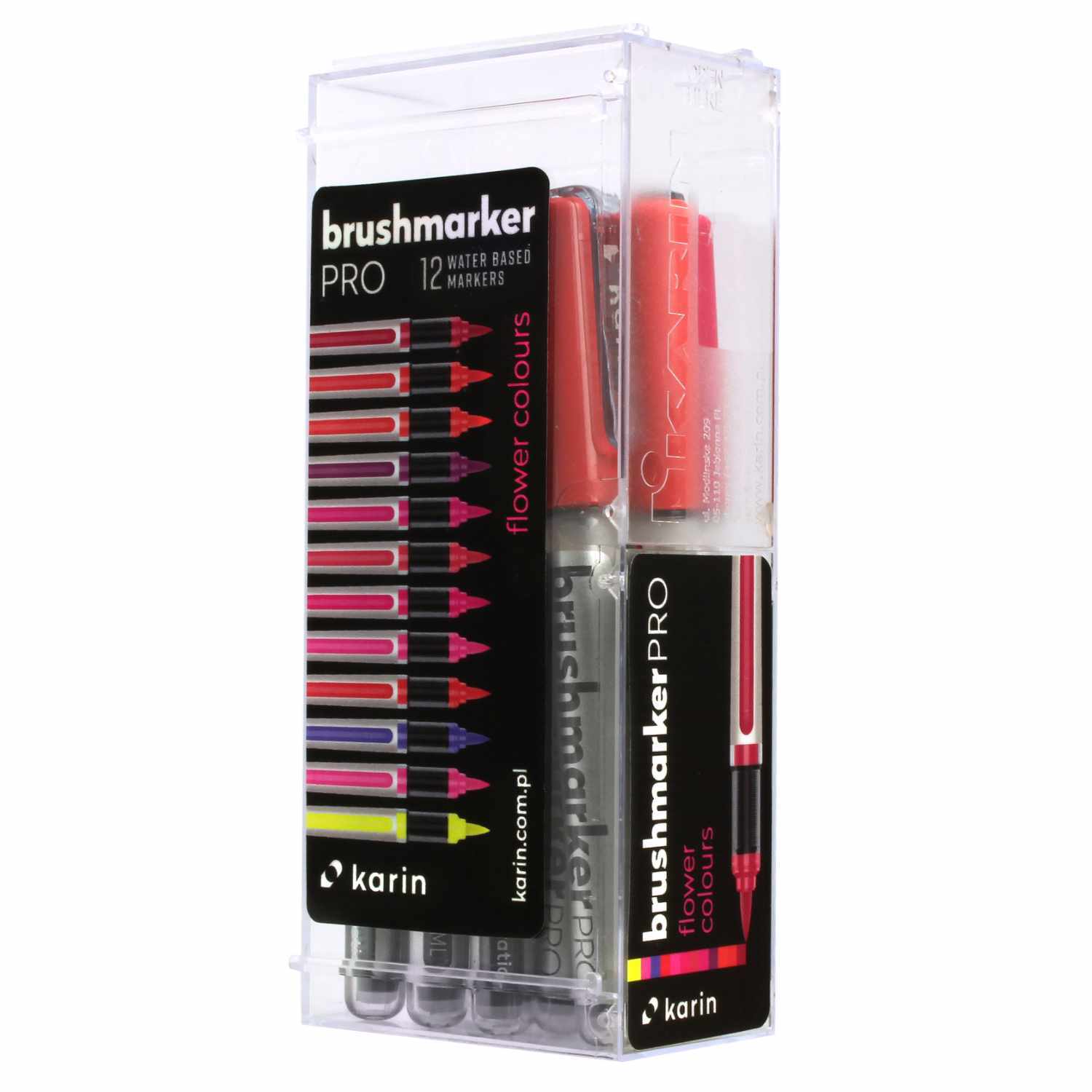 Brushmarker PRO Flower Colors Set 12 Farben von Karin K.T.Skalscy KARIN 