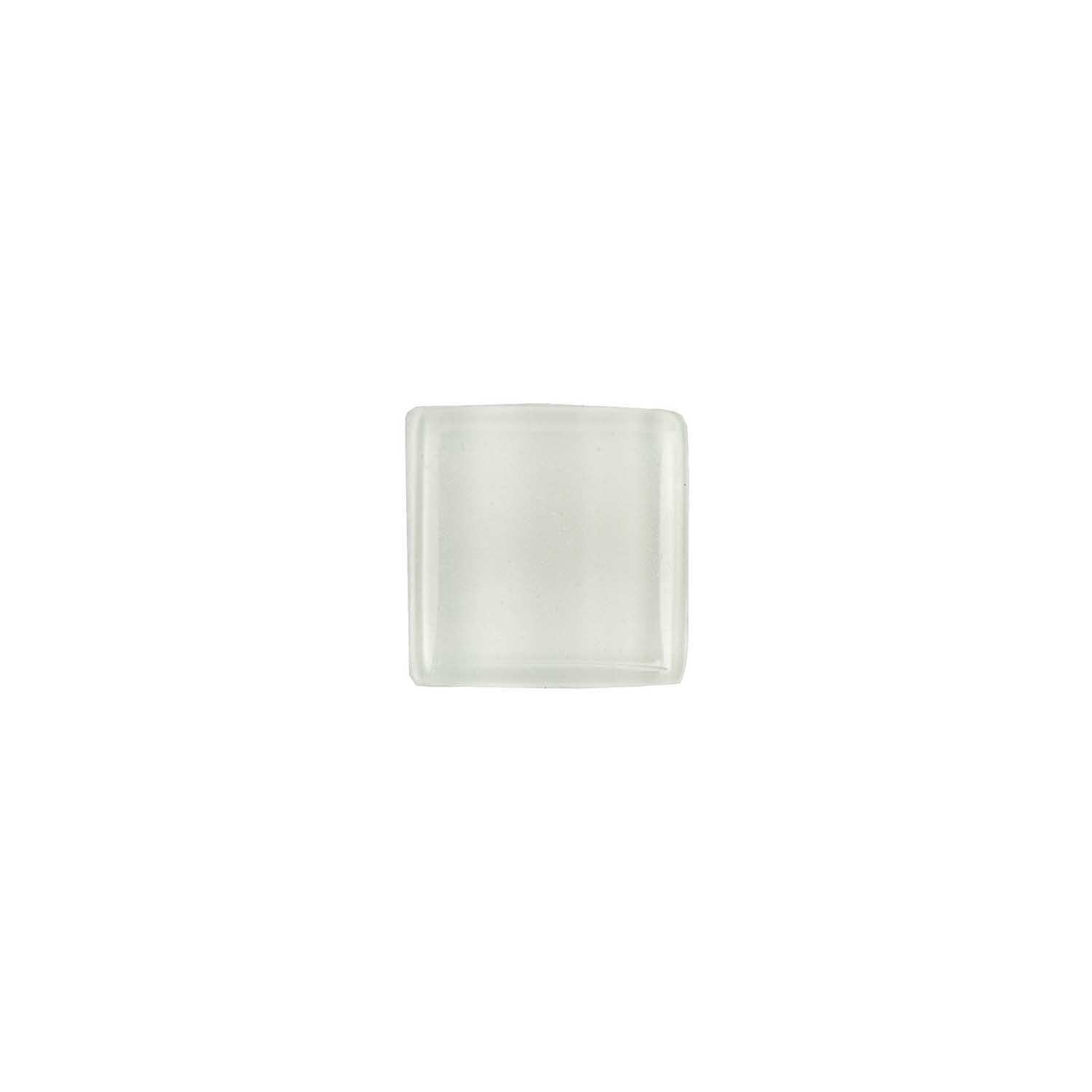 Soft-Glas Mosaiksteine 185g von Rico Design in Weiß, quadratisch und glatt, ideal für kreative Bastelprojekte und Dekorationen.