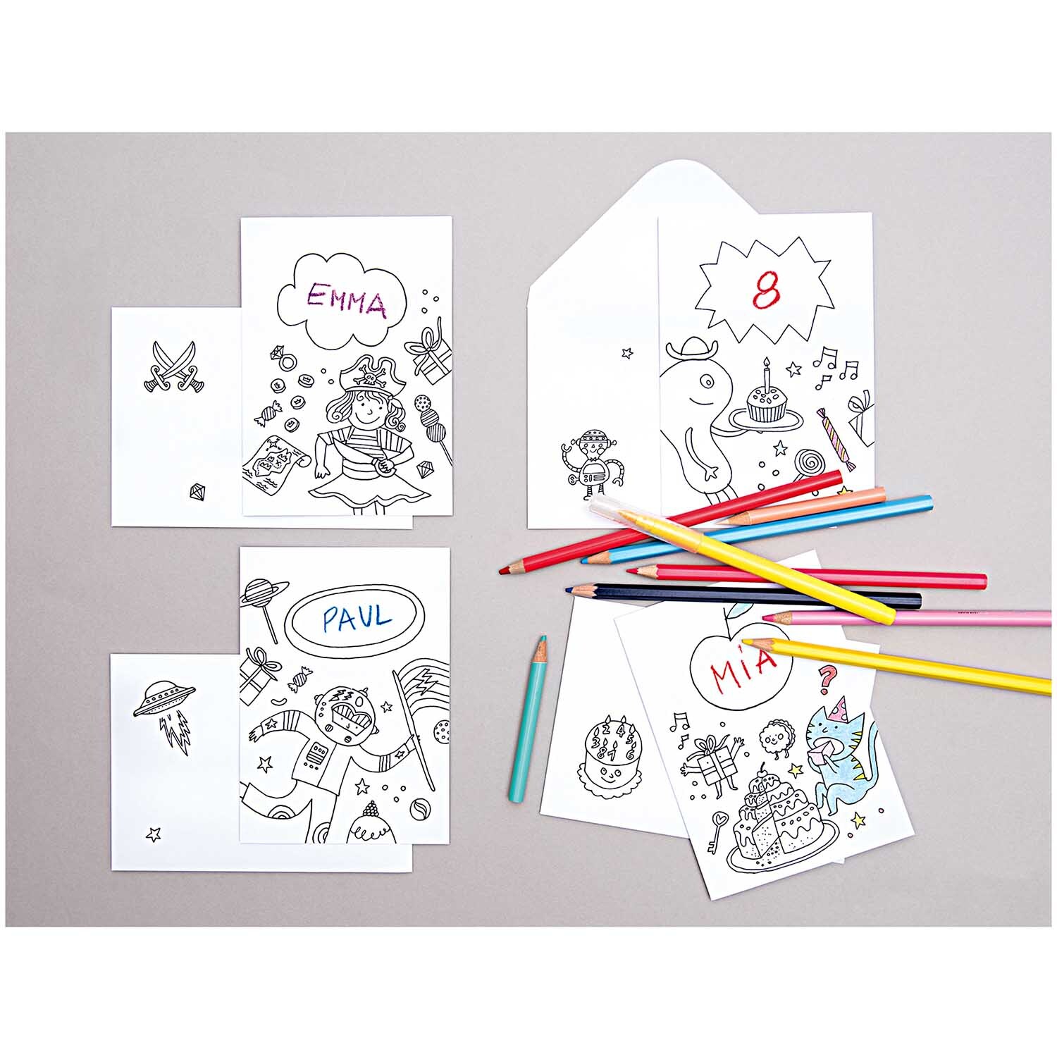 Paper Poetry Buntstifte Super Soft im Metalletui 24 Stück, ideal zum Ausmalen von Karten mit bunten Motiven und Namen.