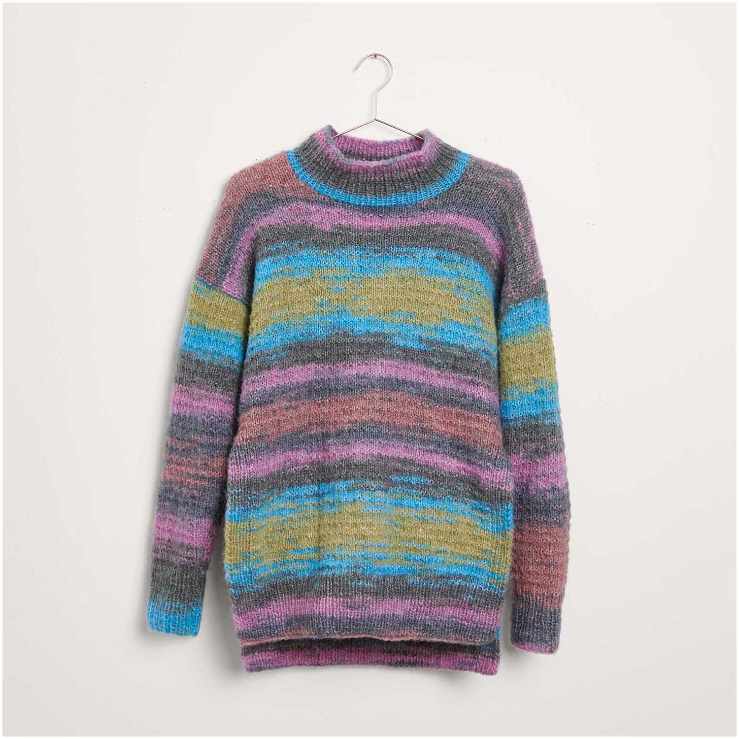 Gestrickter Pullover: Modell 18 aus dem Heft Creative Painted Power Special
