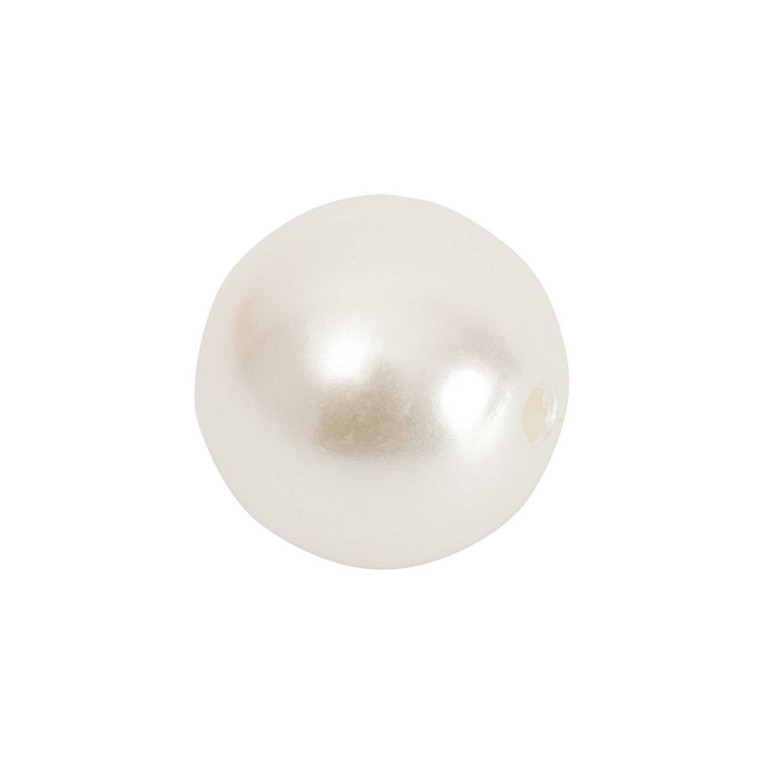 Renaissance-Perle 20mm von Rico Design, natürliche Farbe, glänzend, ideal für Schmuckdesign.