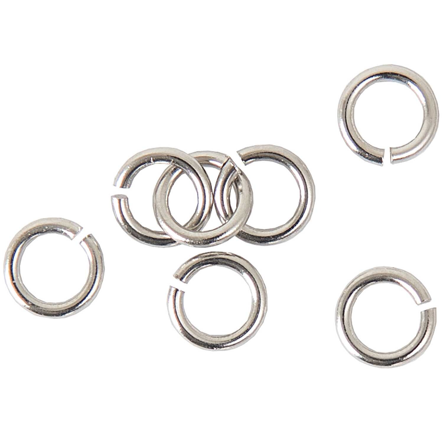 Öse Edelstahl 4mm 20 Stück von Rico Design in silberner Farbe, ideal für Schmuckherstellung.