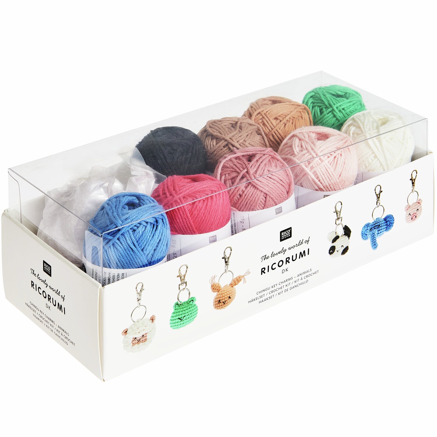 Ricorumi Häkelset Schlüsselanhänger - Chingu Animals von Rico Design