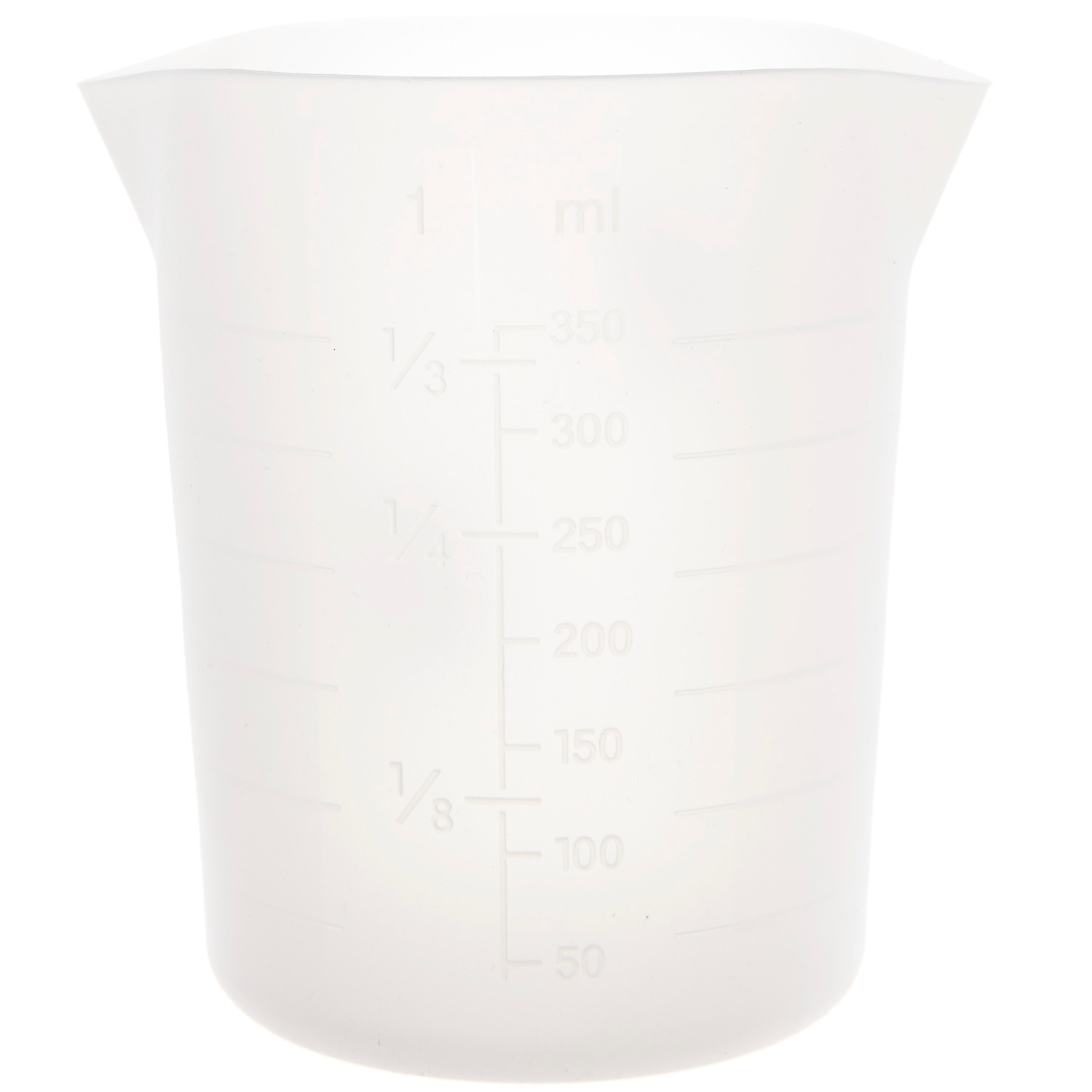 Messbecher-Set aus Silikon in zwei Größen, ideal zum genauen Abmessen von Flüssigkeiten, von Rico Design.