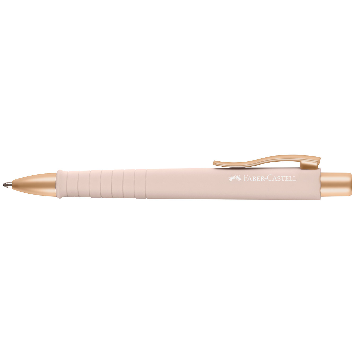 Kugelschreiber Poly Ball Urban XB in Pale Rose von Faber Castell, elegantes Design mit goldenen Akzenten. Ideal für stilvolles Schreiben.