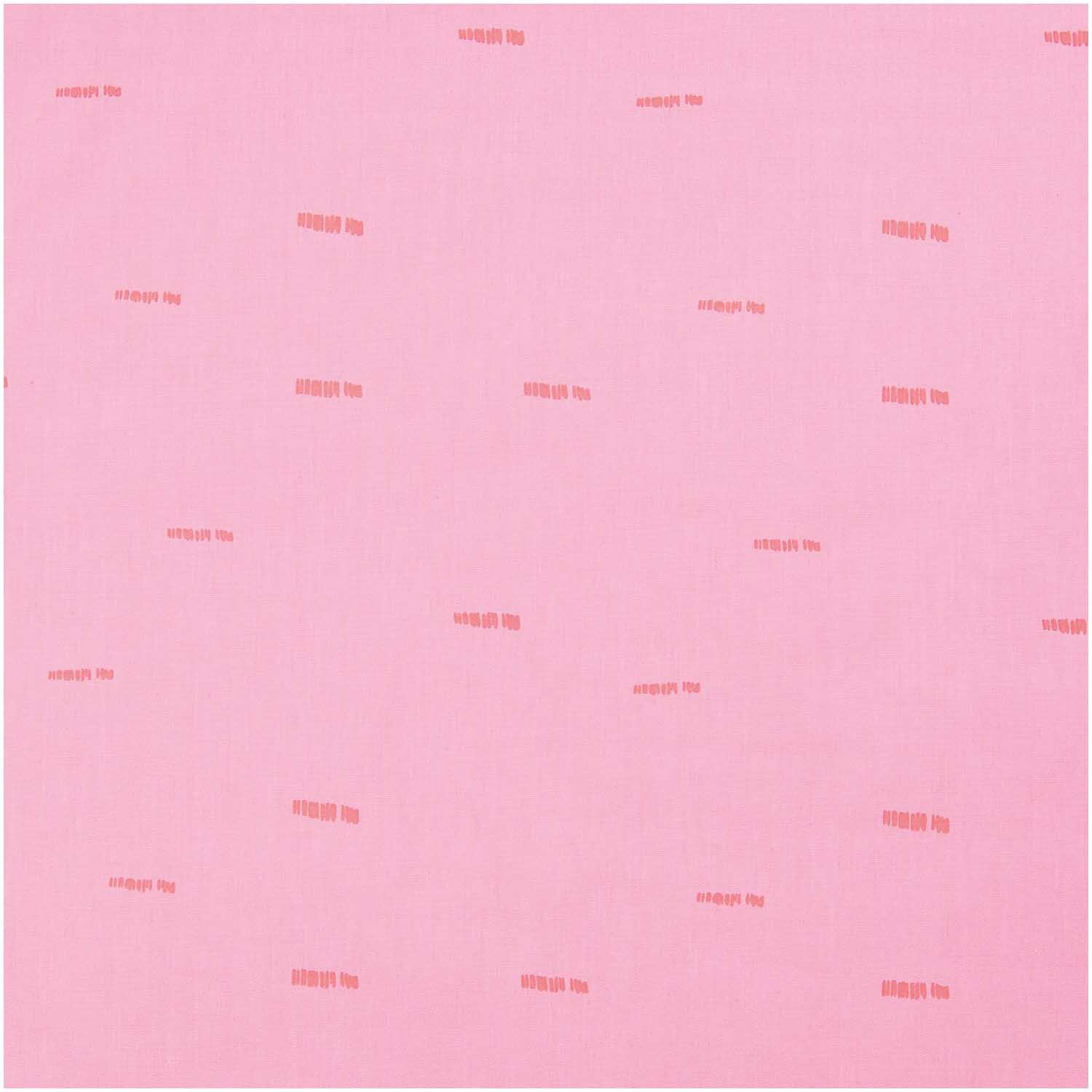 Druckstoff Nature Matters Striche pink-neon von Rico Design zeigt ein Muster aus feinen Strichen auf pinkem Hintergrund.